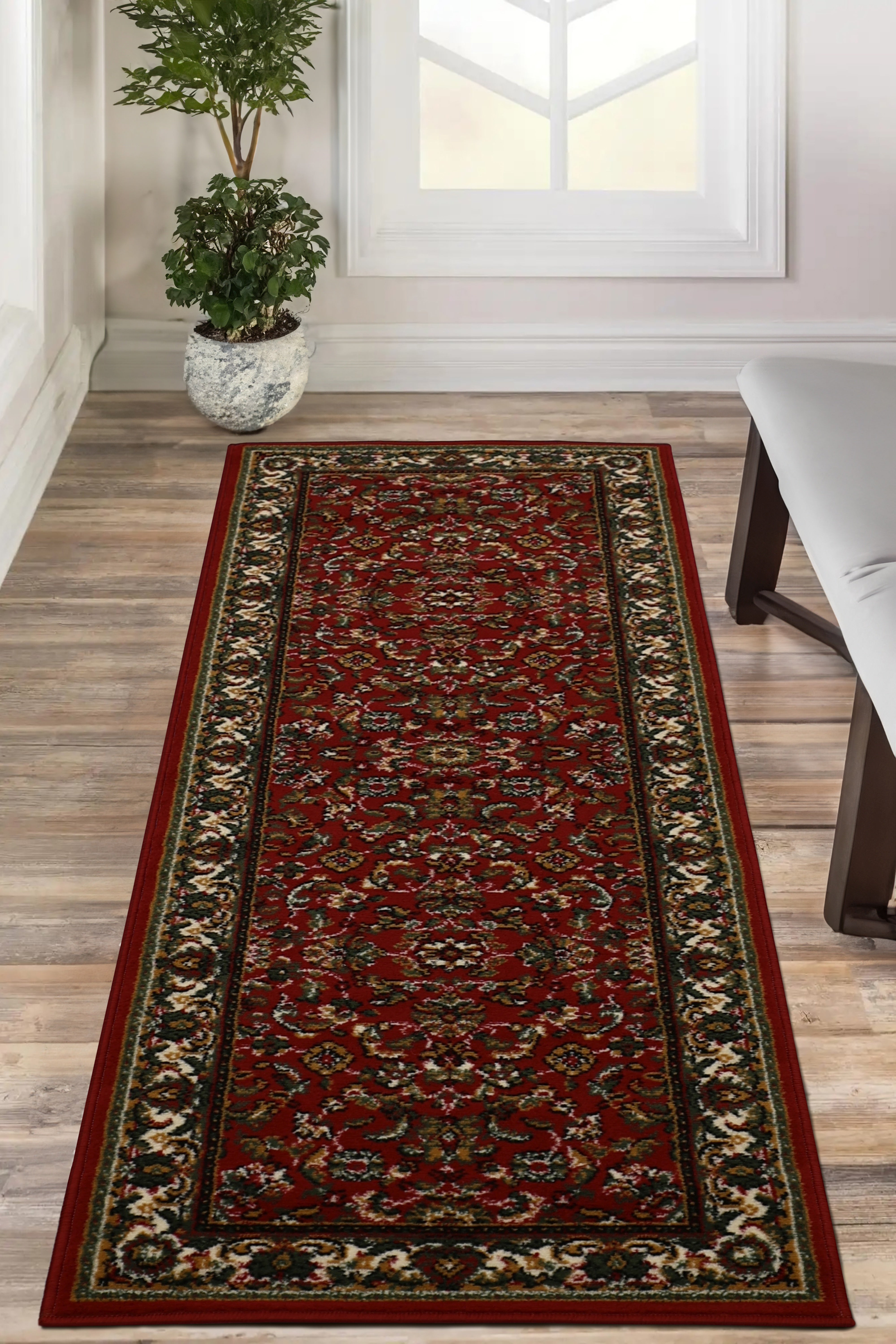 Maestro Beluchi Indoor Area Rug – Machine-Woven, Jute-Backed, Low Pile