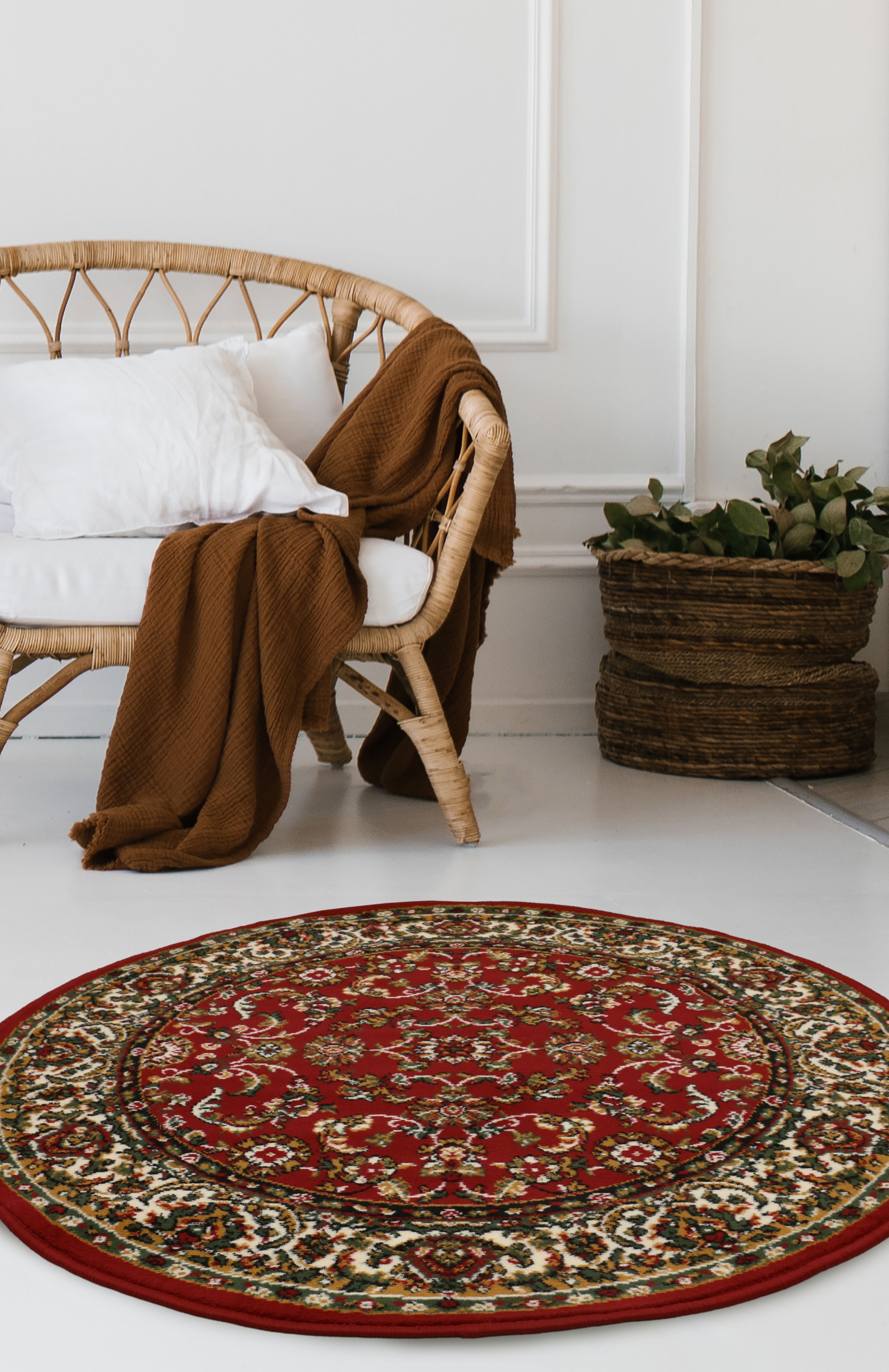 Maestro Beluchi Indoor Area Rug – Machine-Woven, Jute-Backed, Low Pile
