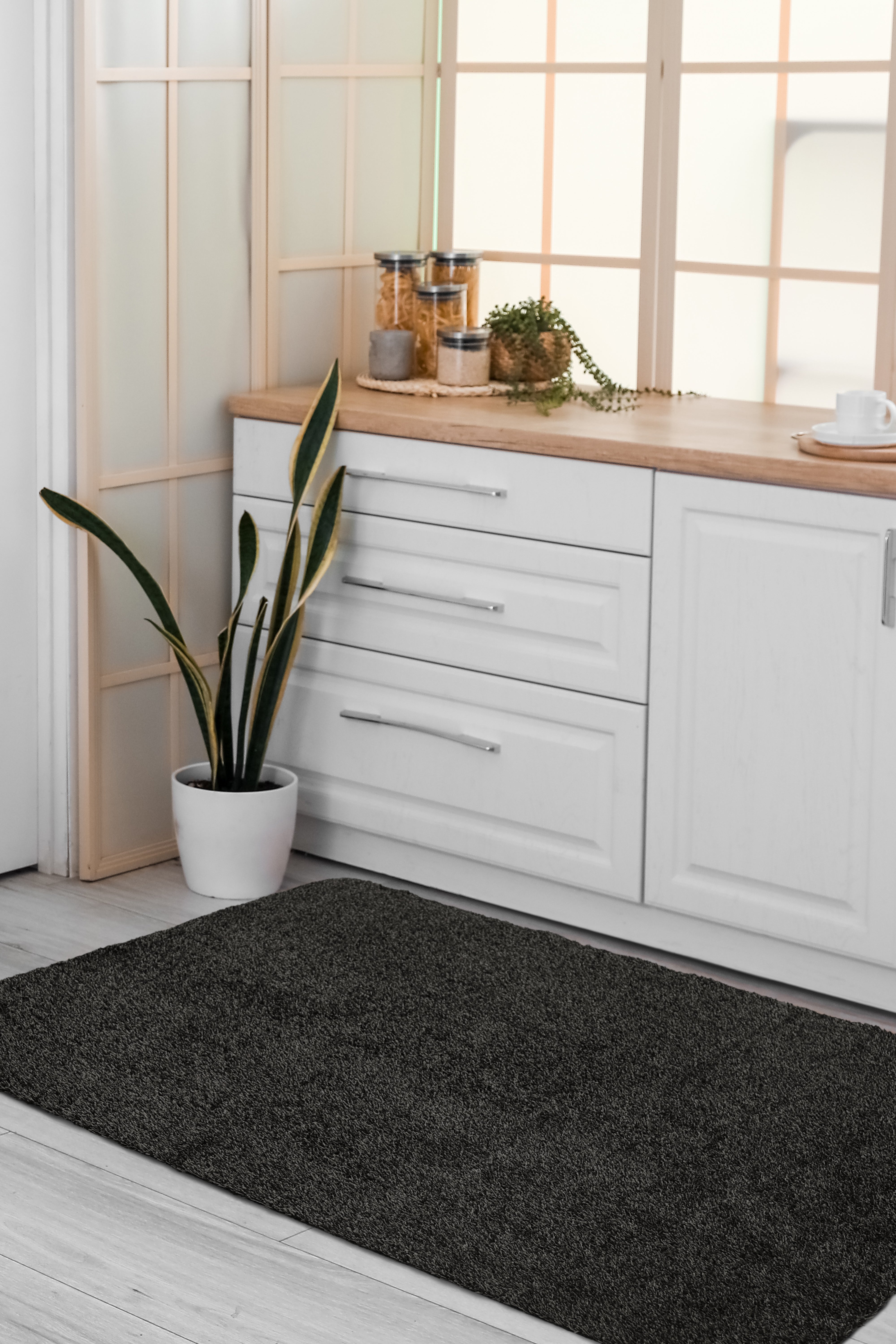 Dirtbuster Anthracite & Taupe Rug - Stylish Runners for Hallways