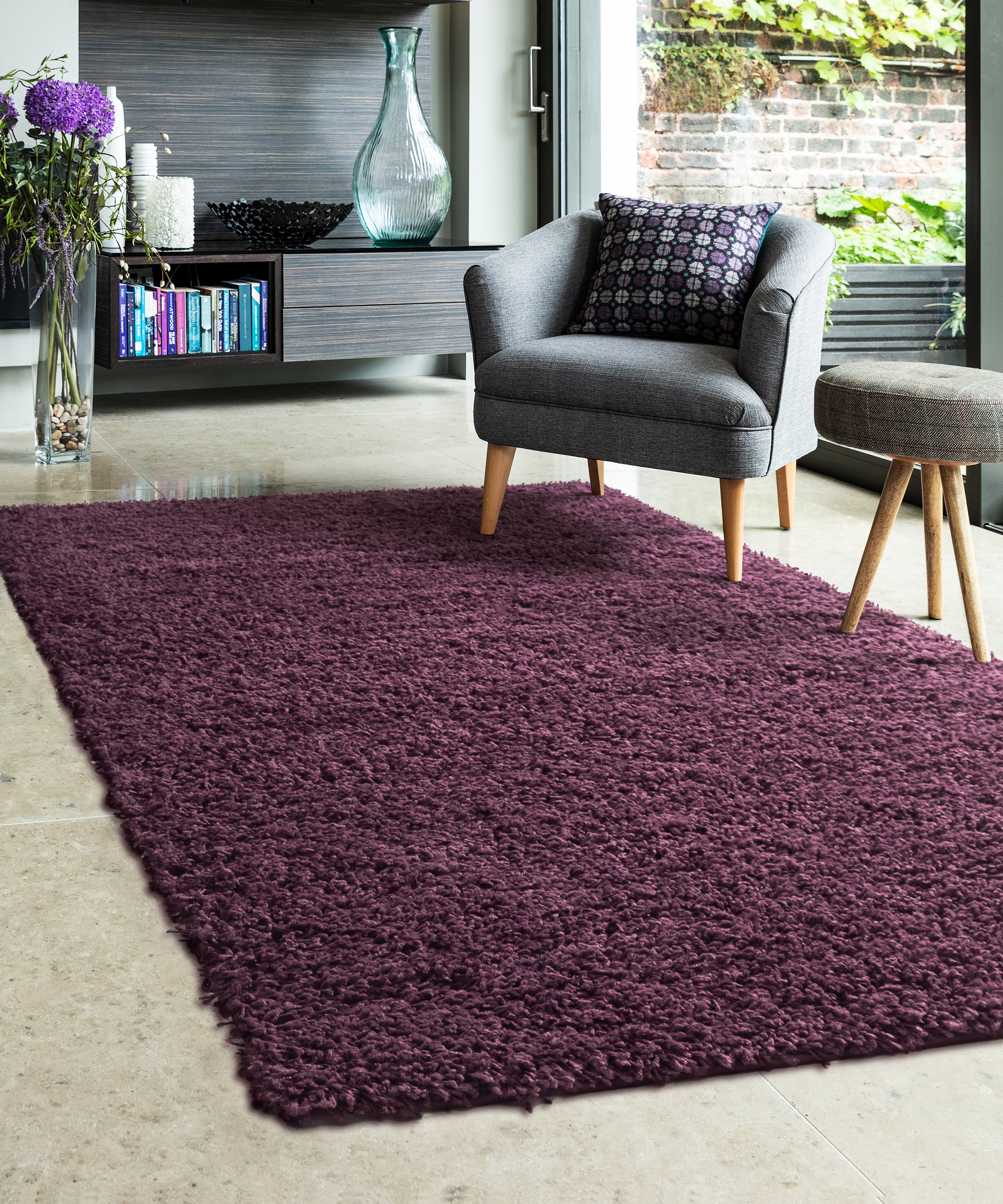 Jazz Shaggy Collection - Plush Rugs in Chic Colors for Cozy Living