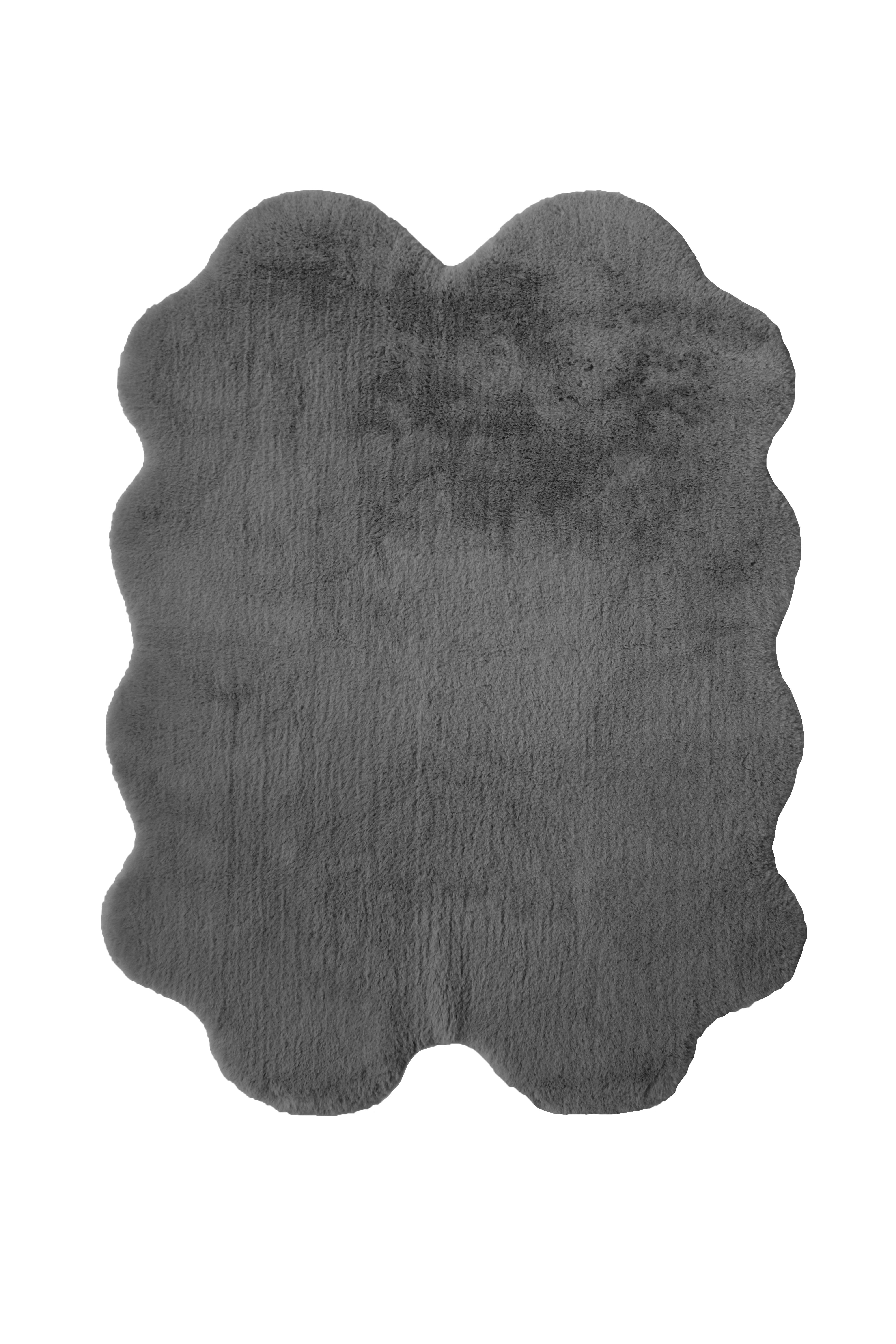 Luxury Faux Fur - Blush & Grey Rugs for Cozy Elegance