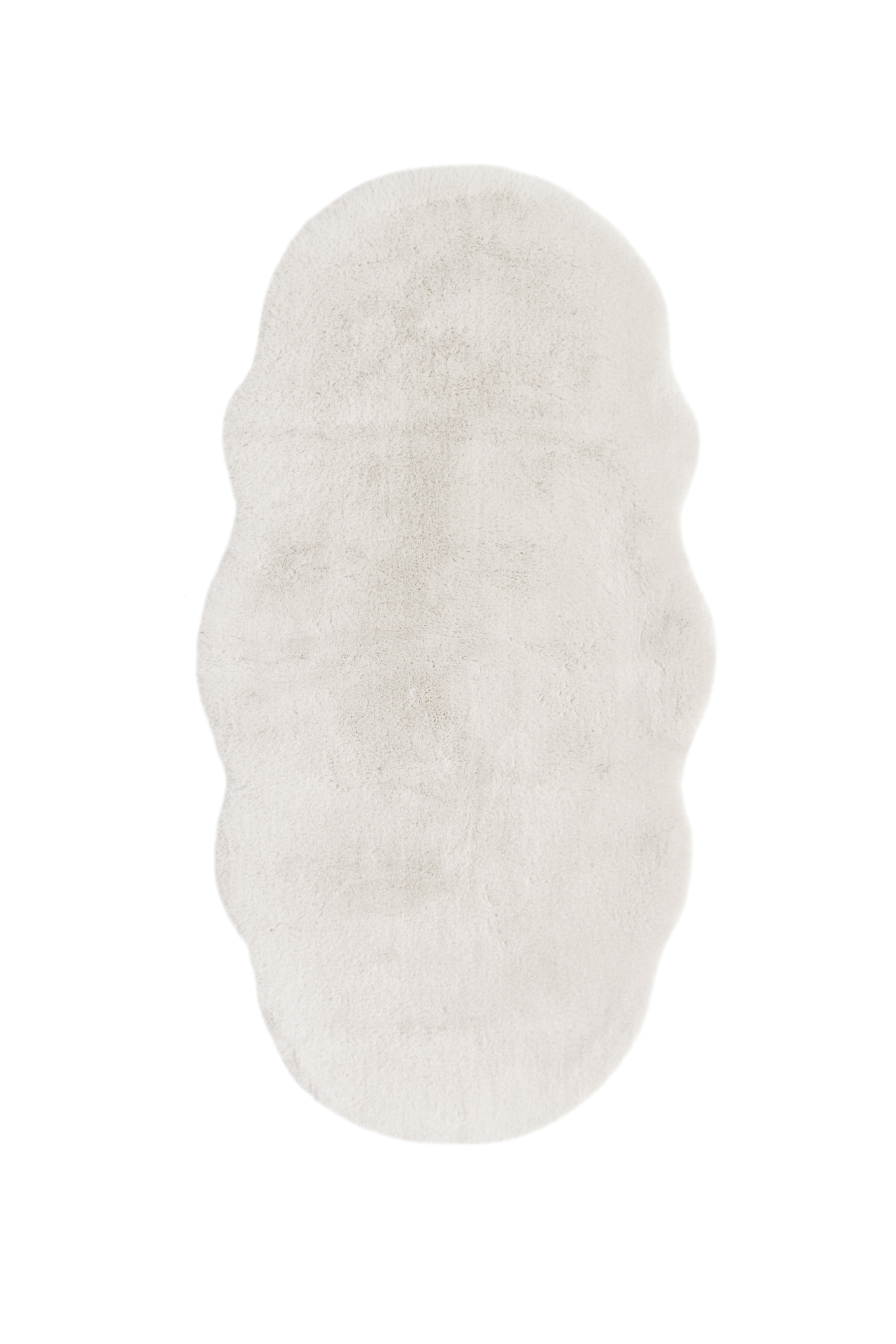 Luxury Faux Fur - Blush & Grey Rugs for Cozy Elegance