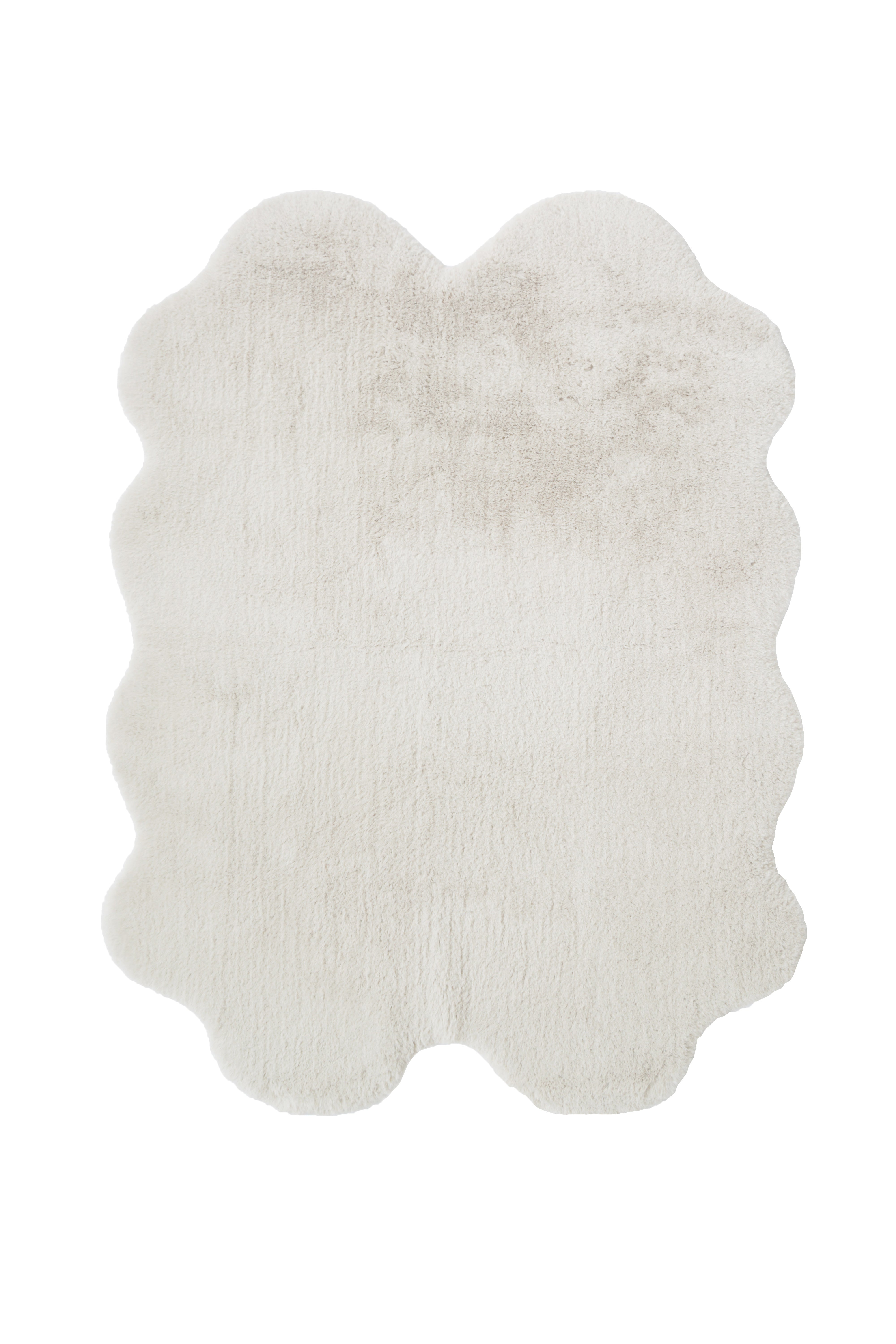 Luxury Faux Fur - Blush & Grey Rugs for Cozy Elegance