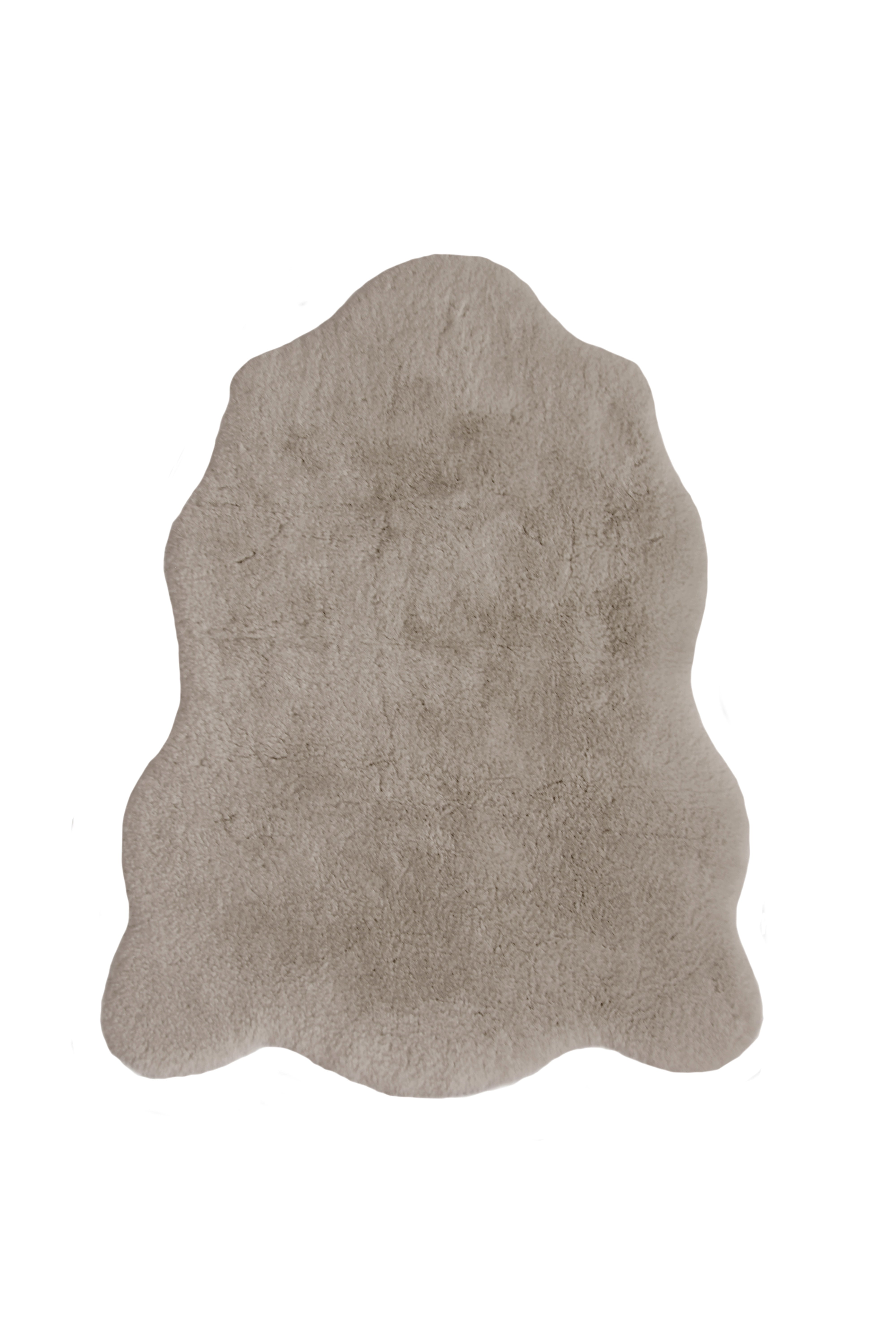Luxury Faux Fur - Blush & Grey Rugs for Cozy Elegance