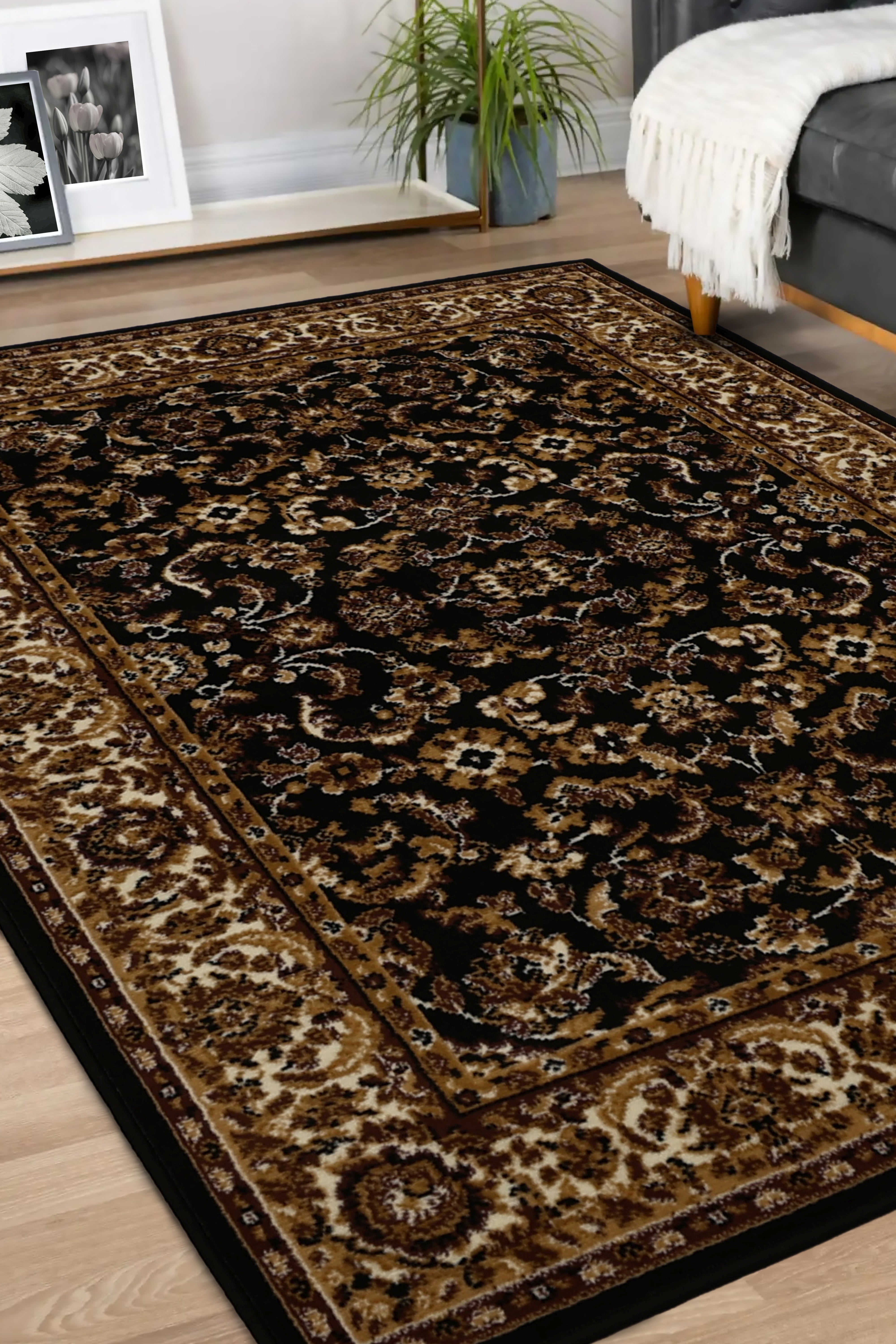 Maestro Beluchi Indoor Area Rug – Machine-Woven, Jute-Backed, Low Pile