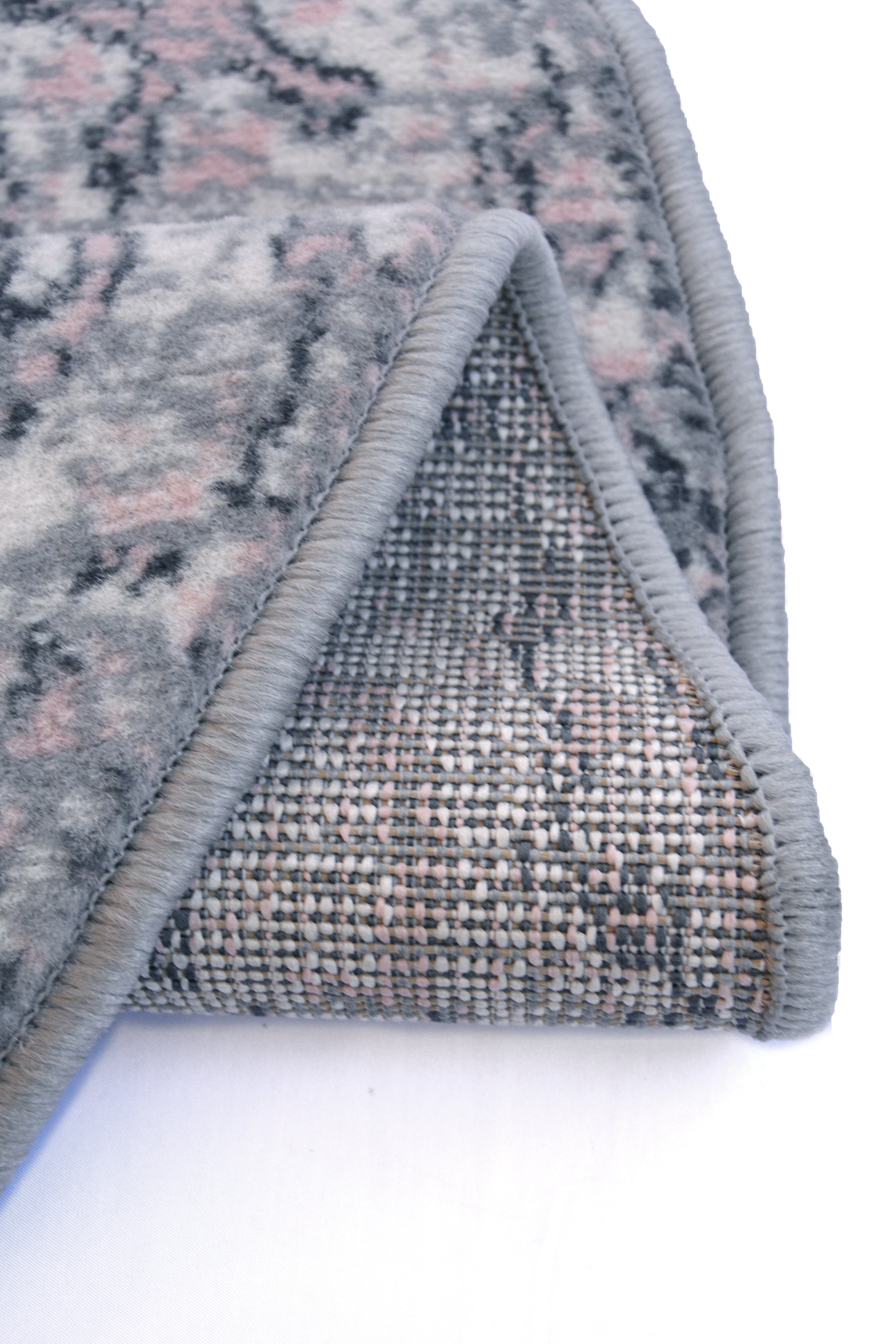 Maestro New Traditional Rug – Grey/Pink & Natural