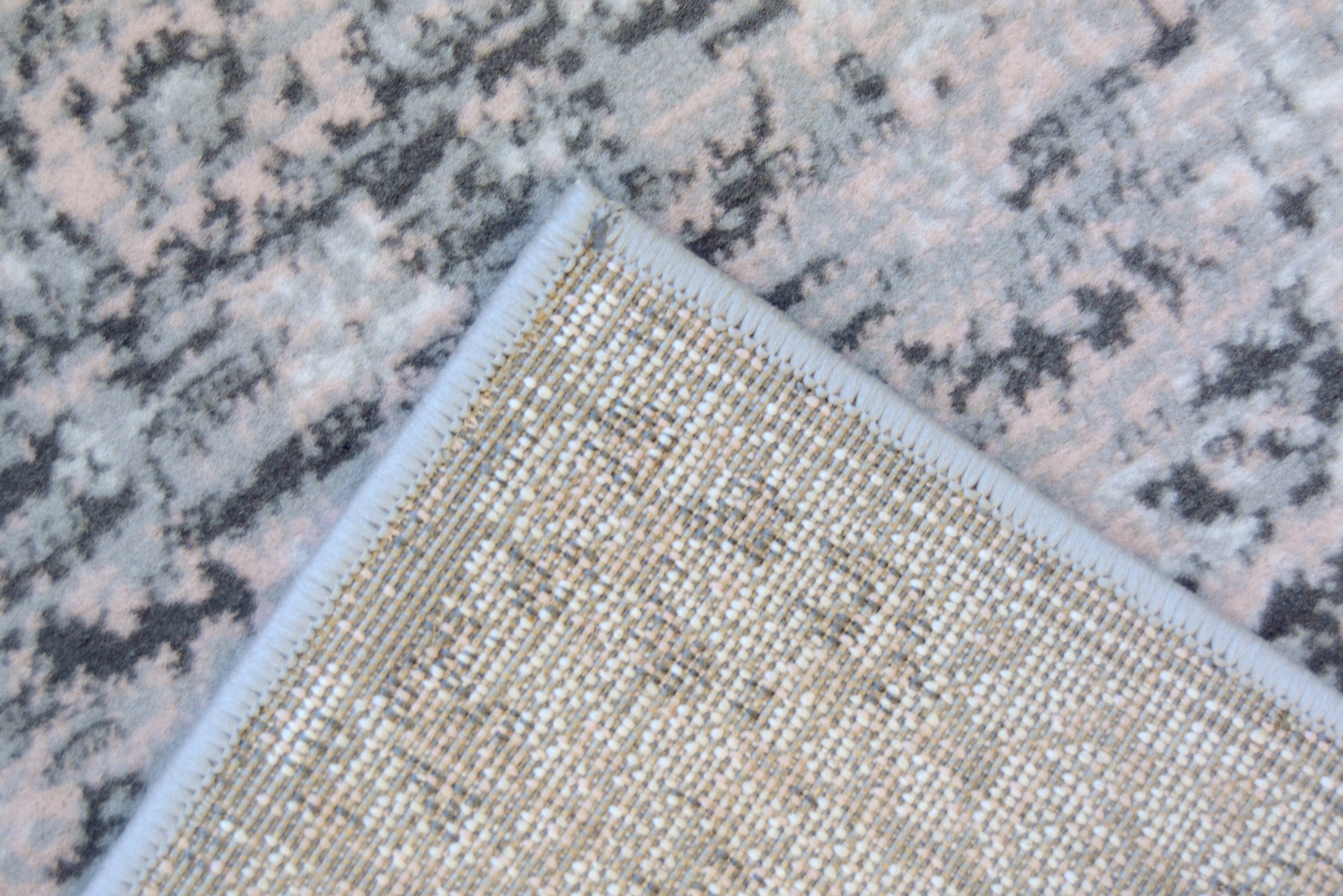 Maestro New Traditional Rug – Grey/Pink & Natural