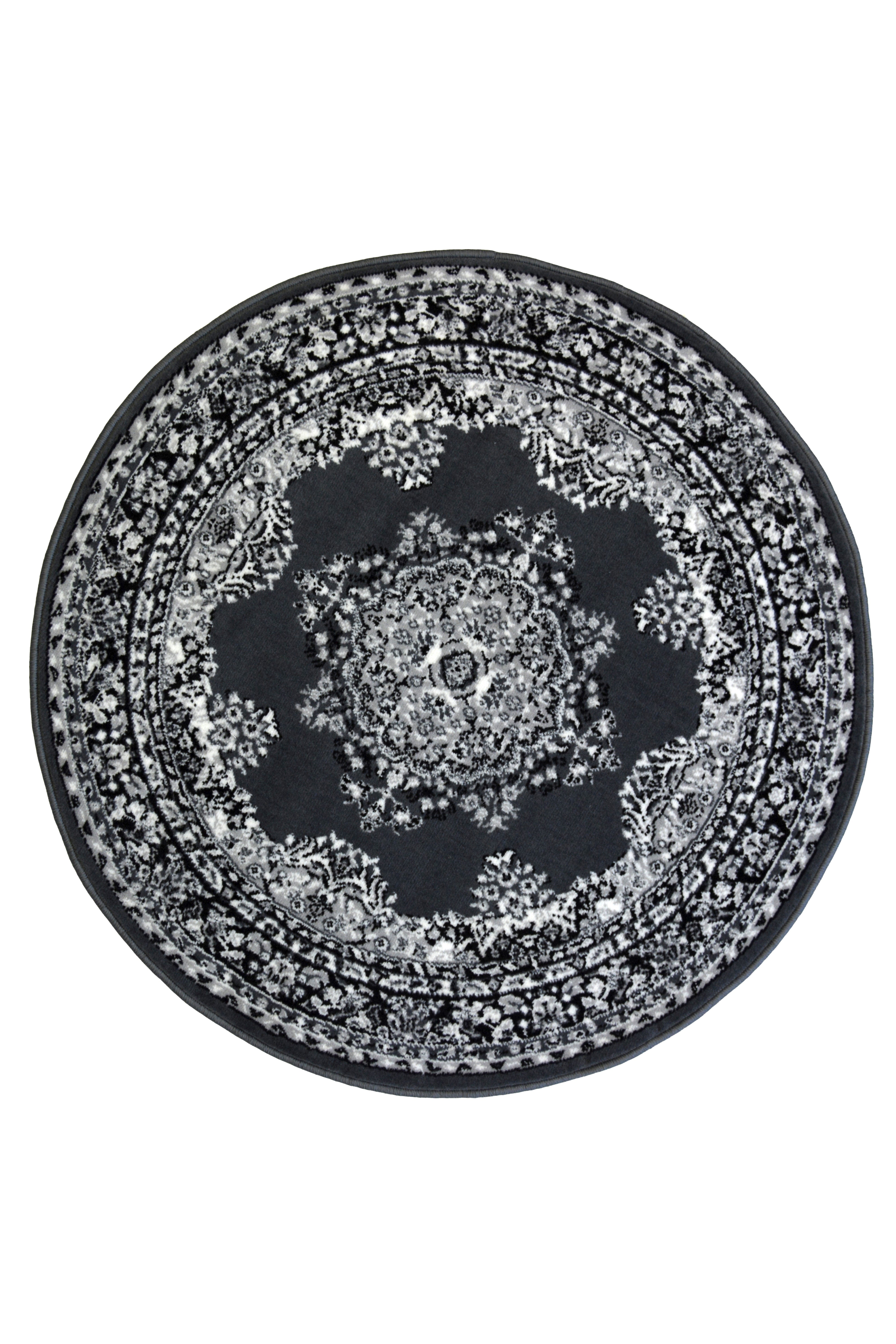Maestro Traditional Rug – Red & Grey, Multiple Sizes, Hard-Wearing Polypropylene
