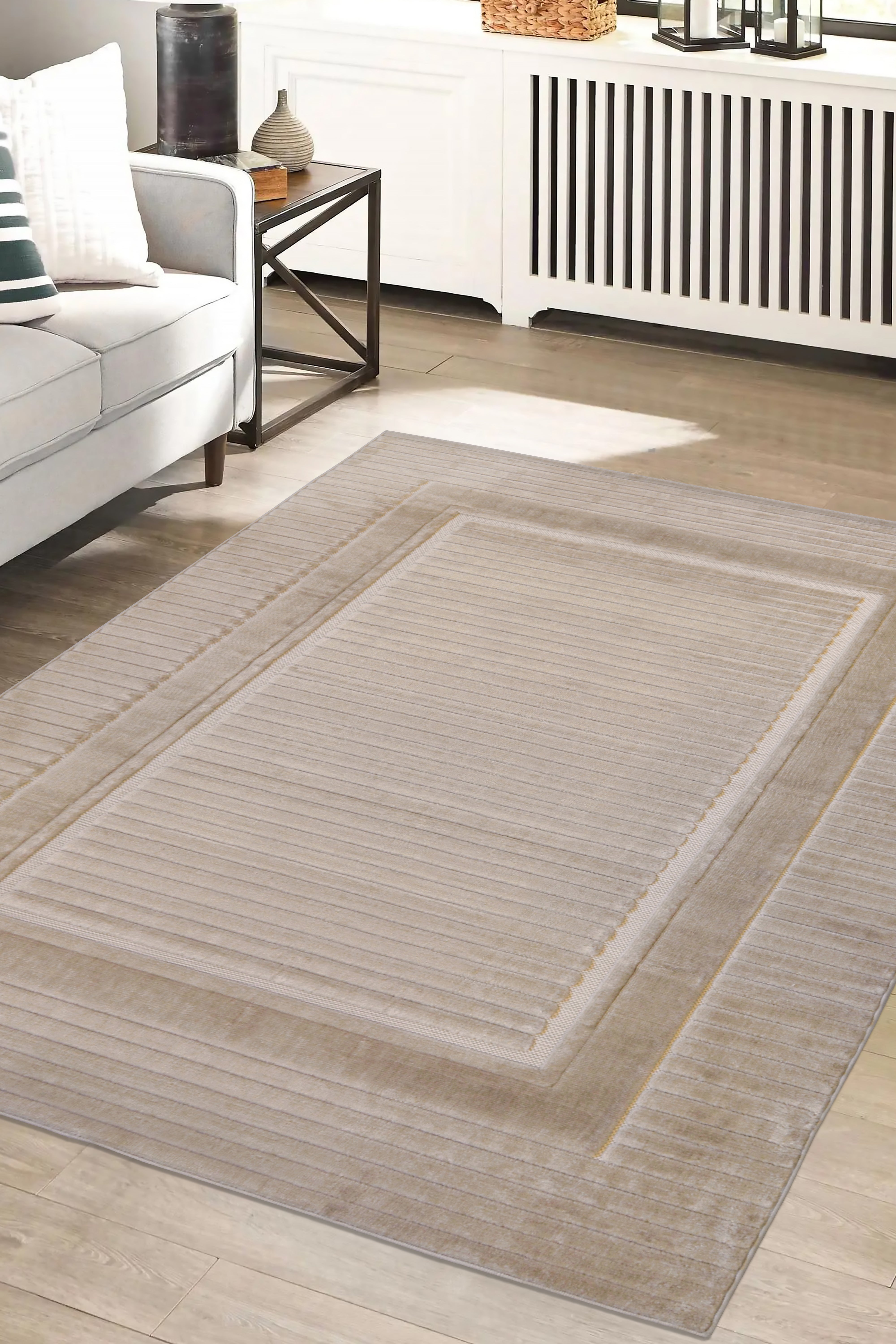 Malmo Elegance - Natural & Grey Rugs for Contemporary Living Spaces
