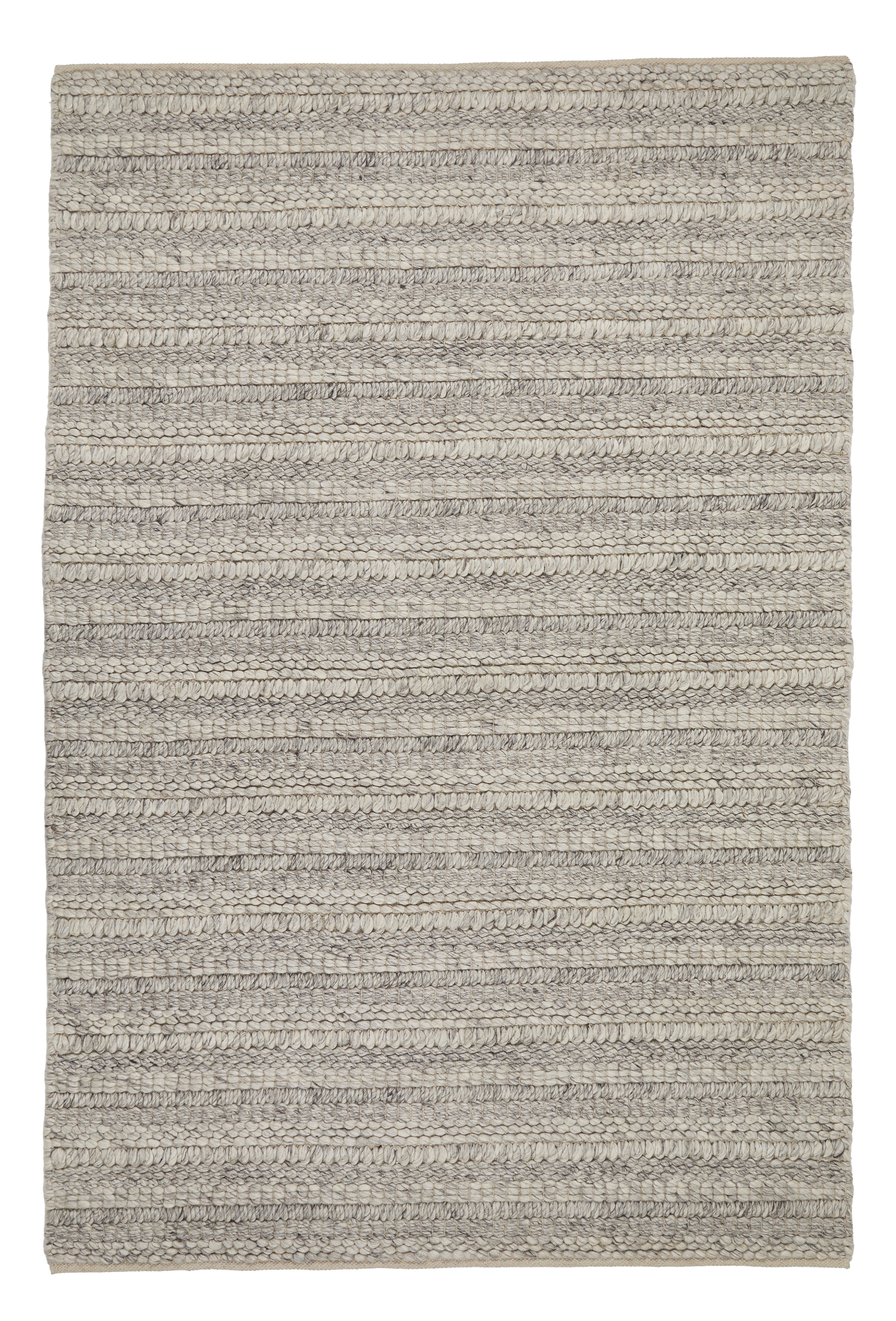 Savannah Textured Elegance - Grey & Taupe Wool Rug for Cozy Spaces