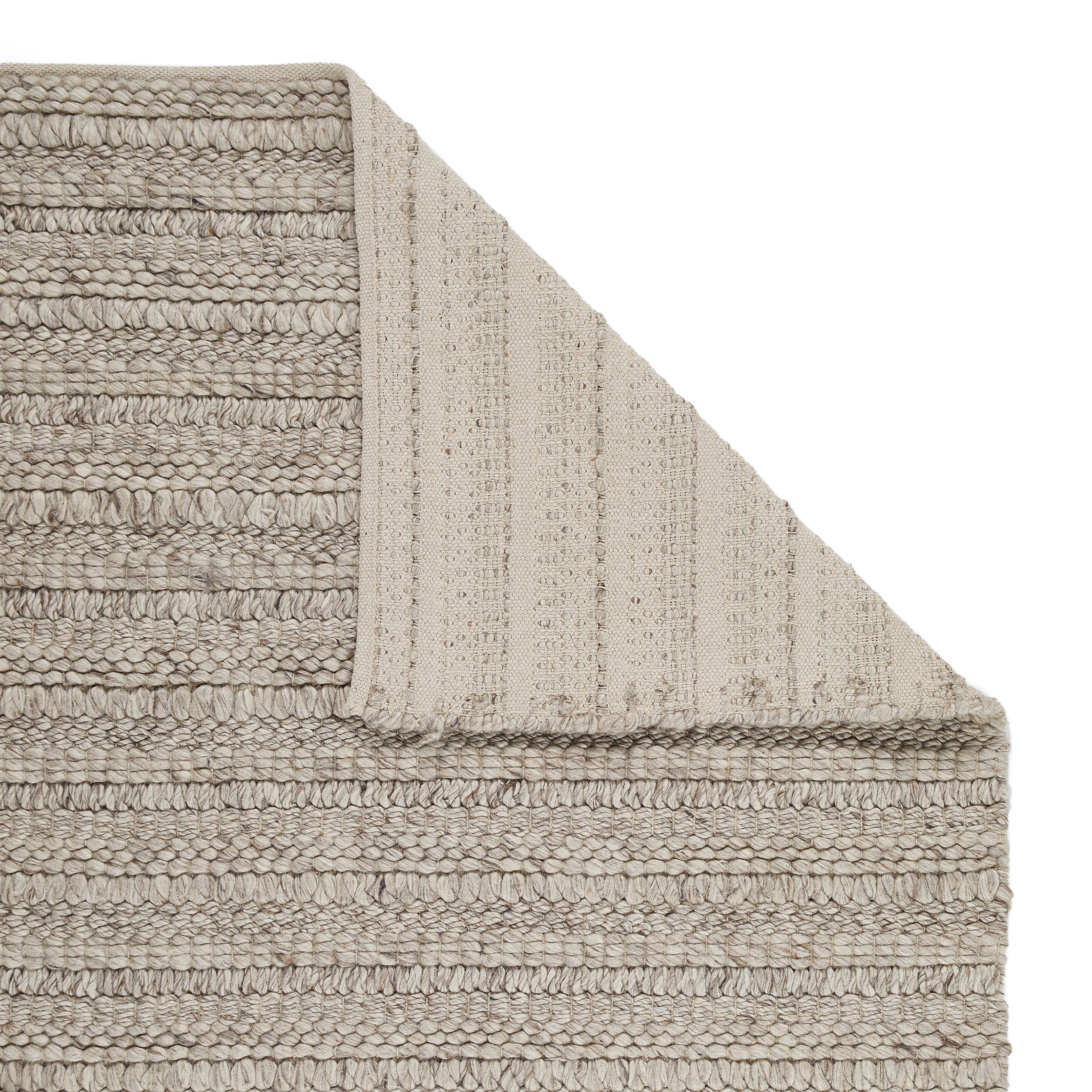 Savannah Textured Elegance - Grey & Taupe Wool Rug for Cozy Spaces