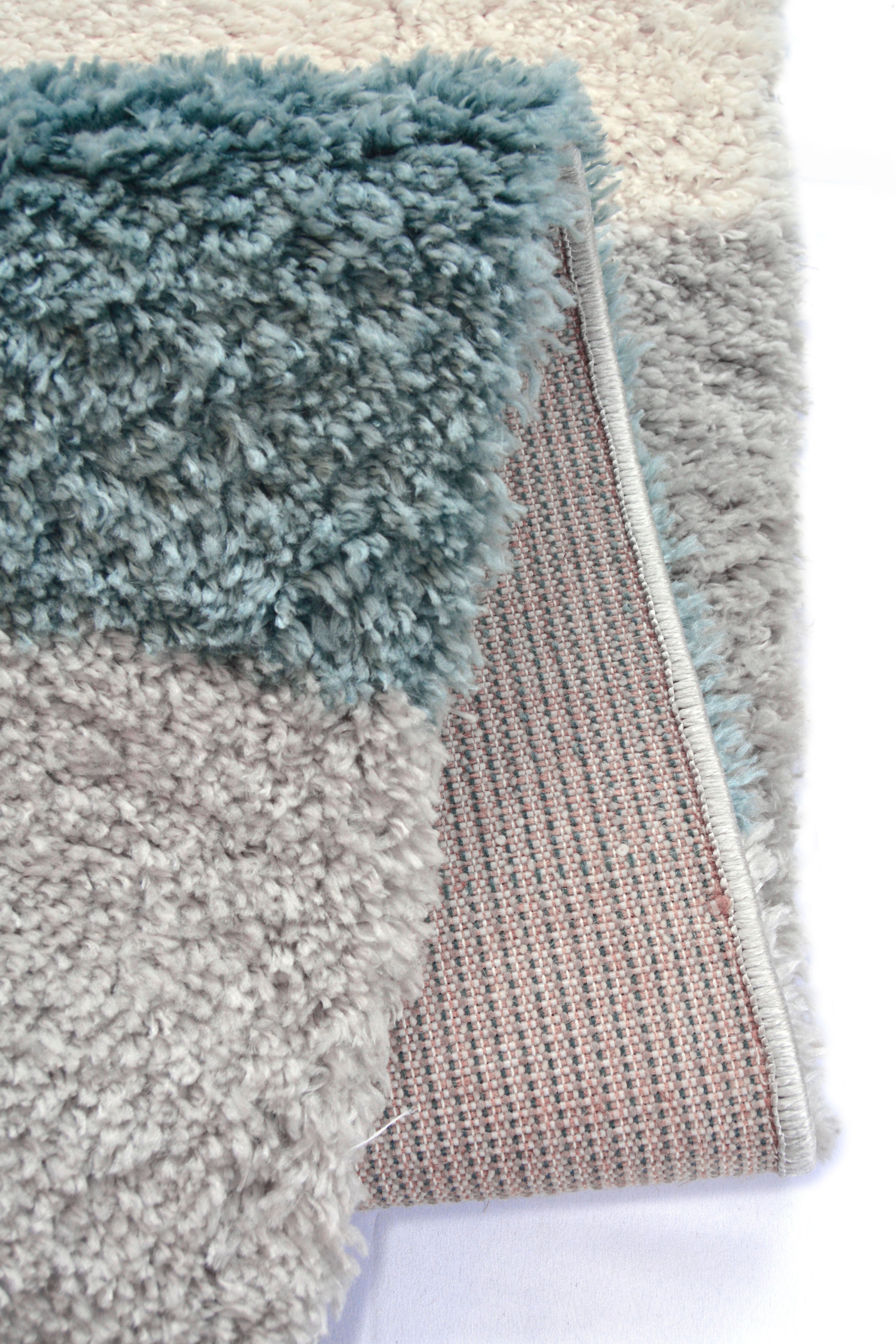 SNUG Blocks - Modern Checkered Shaggy Rug