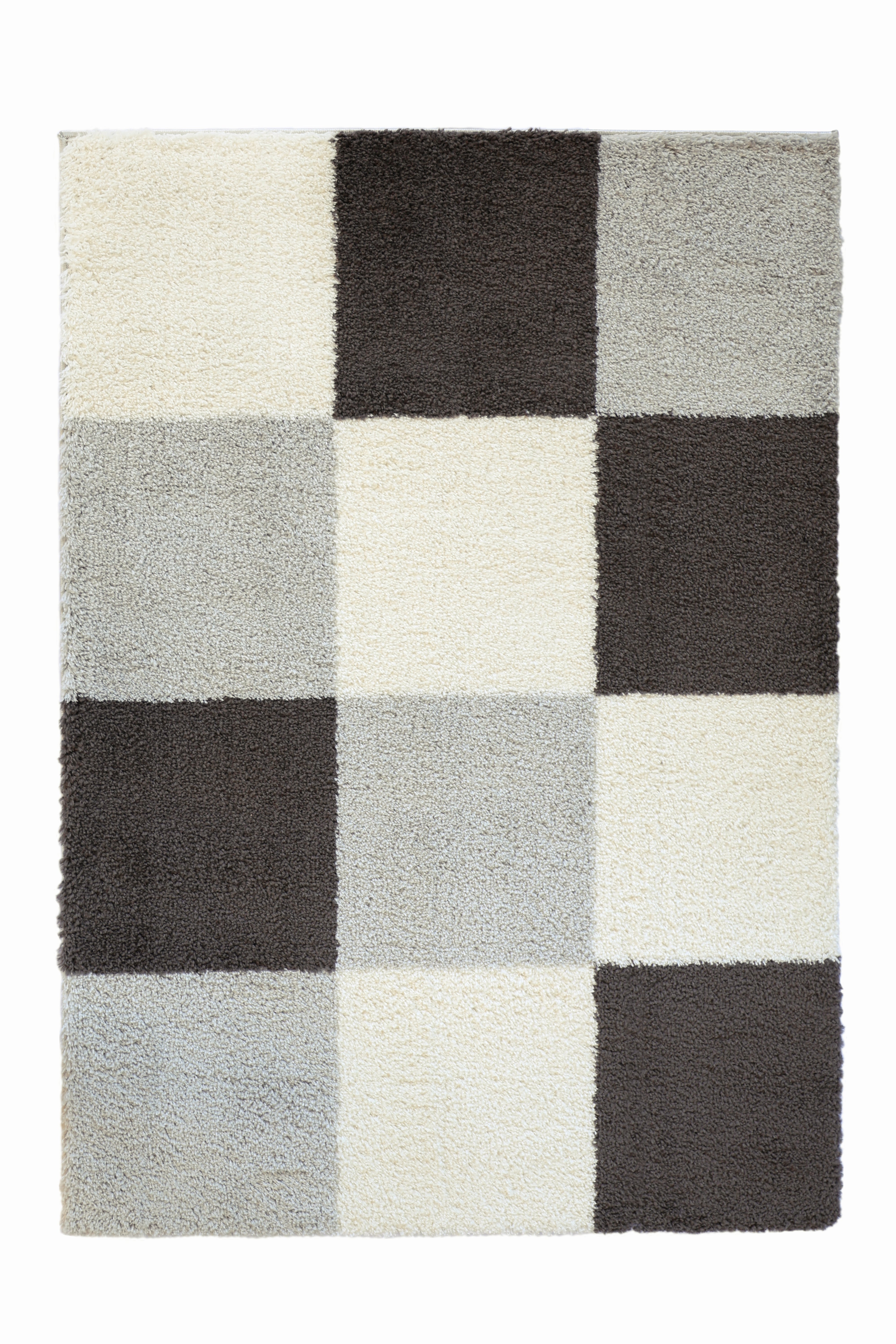 SNUG Blocks - Modern Checkered Shaggy Rug
