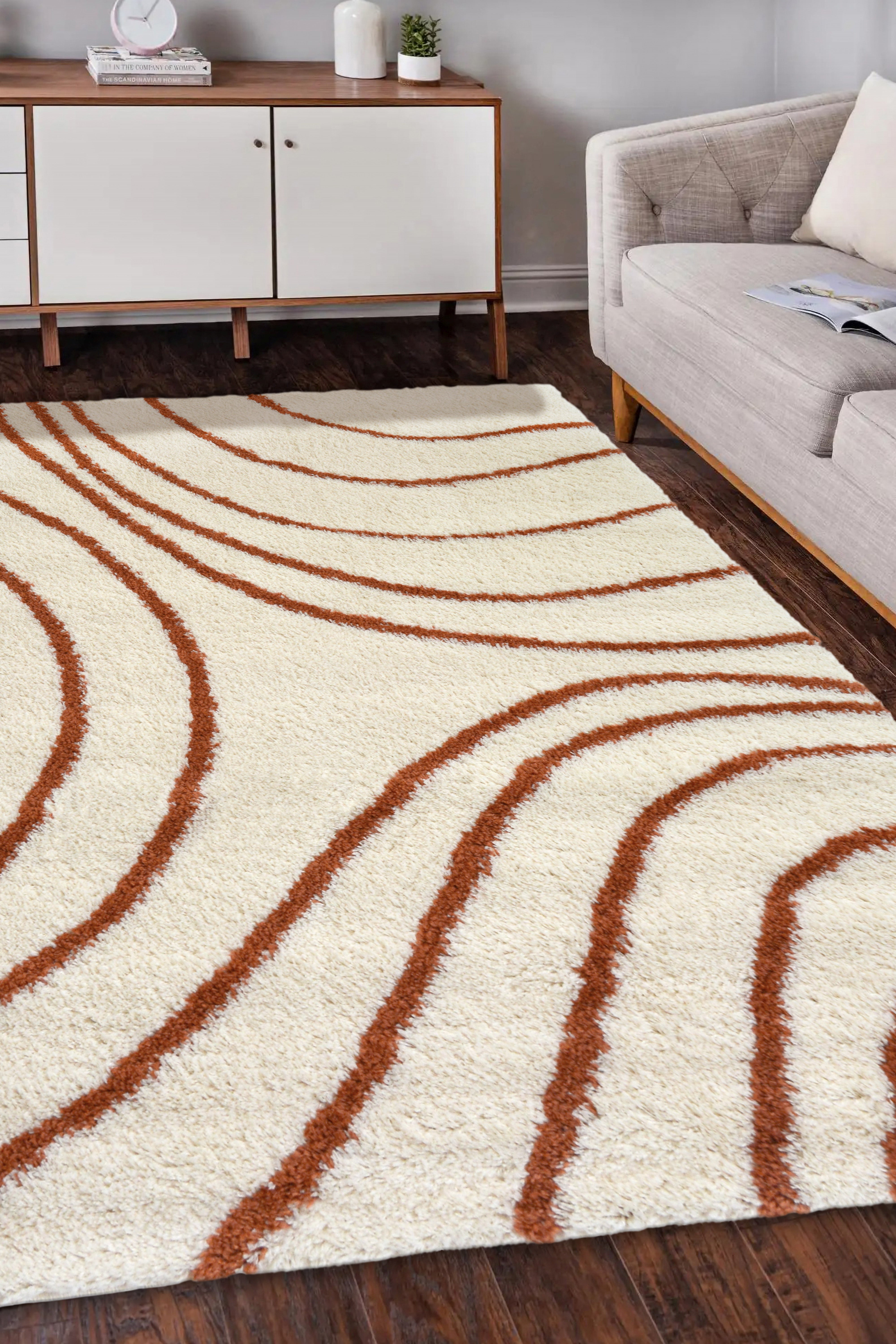 SNUG Iso Serenity - Contemporary Ivory Curves Rug