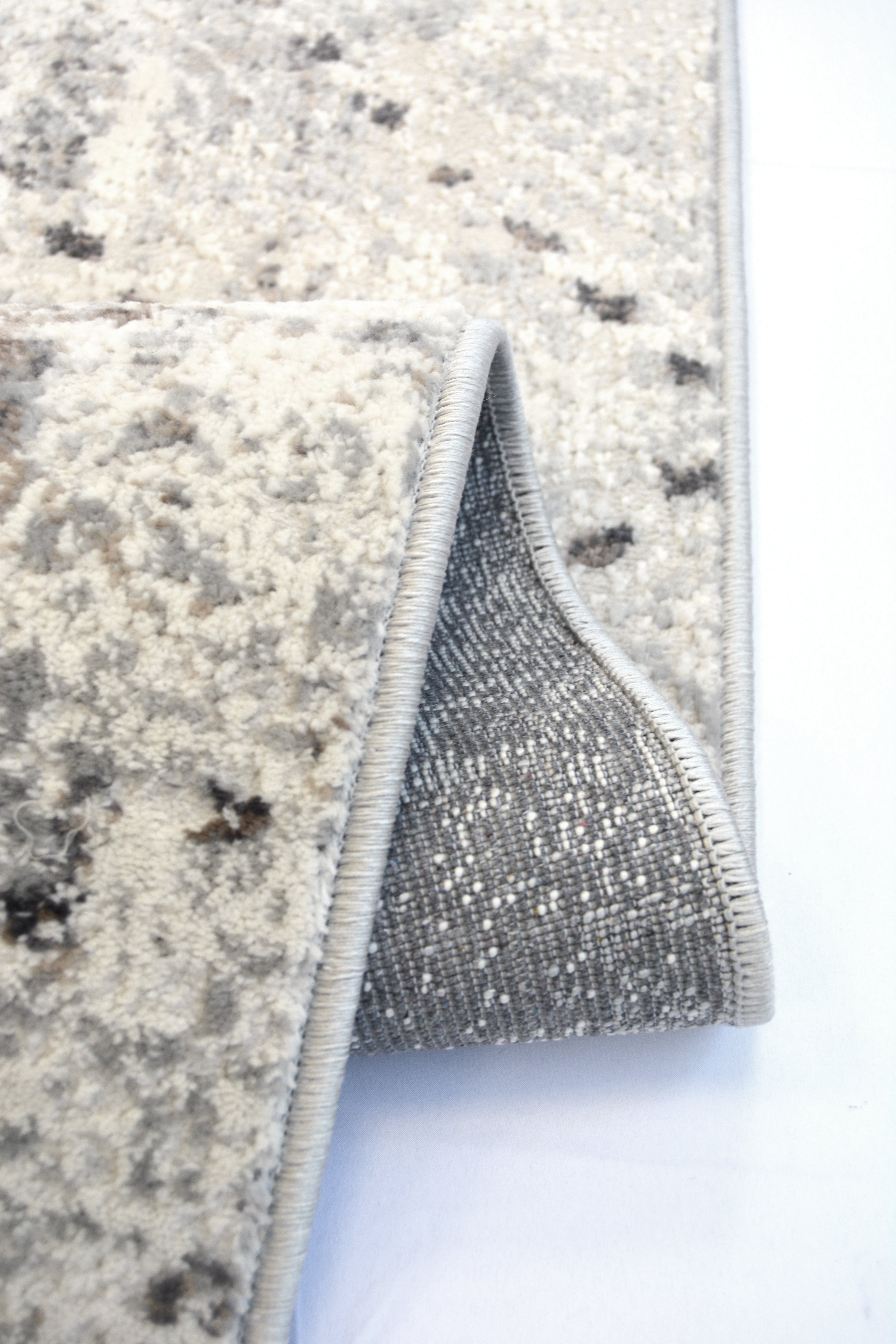 Abstract Burst - Grey & Ochre Rug for Chic Living Spaces