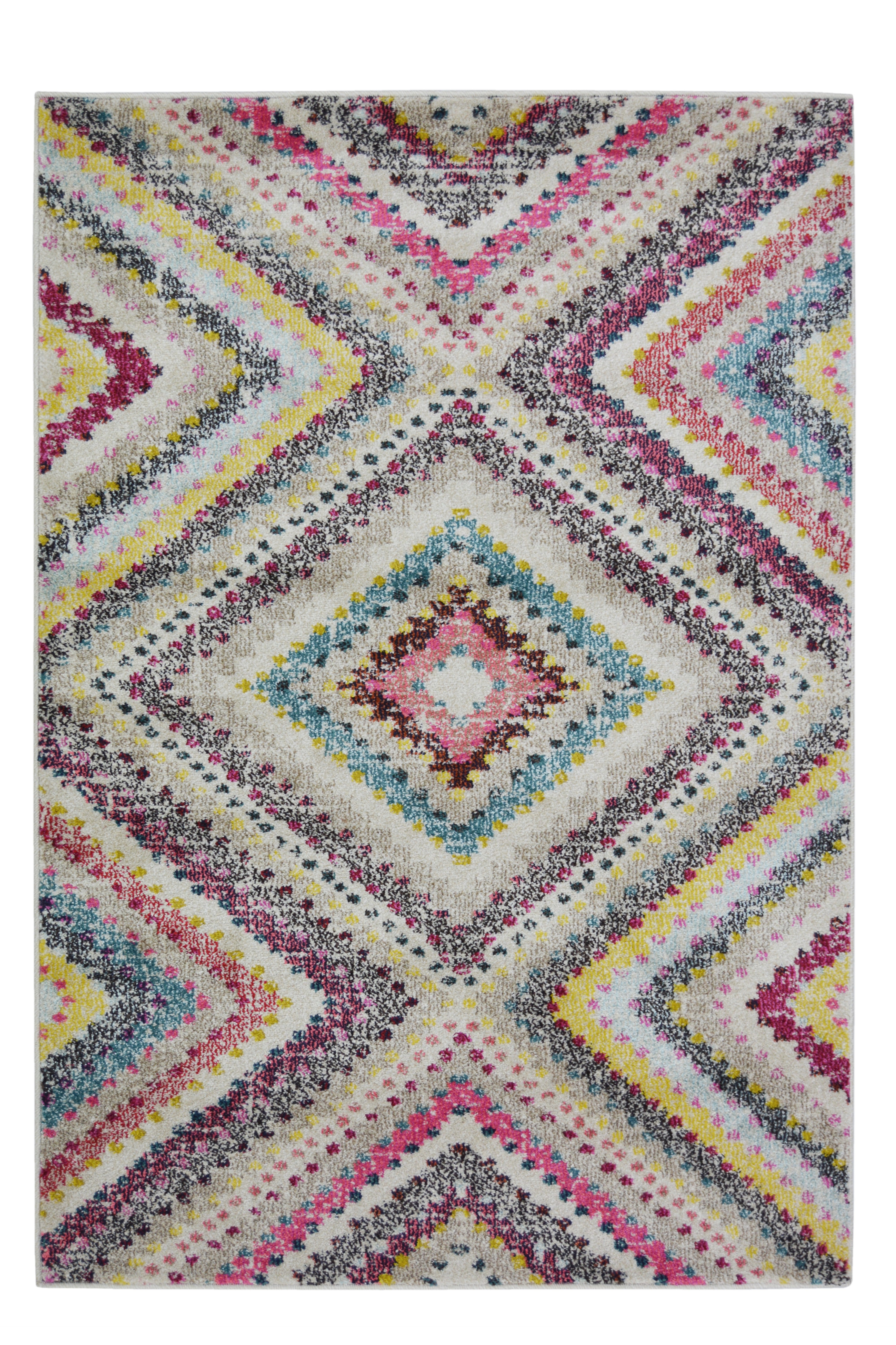 Vibrant Villa - Multi-Patterned Rug for Stylish Living Spaces