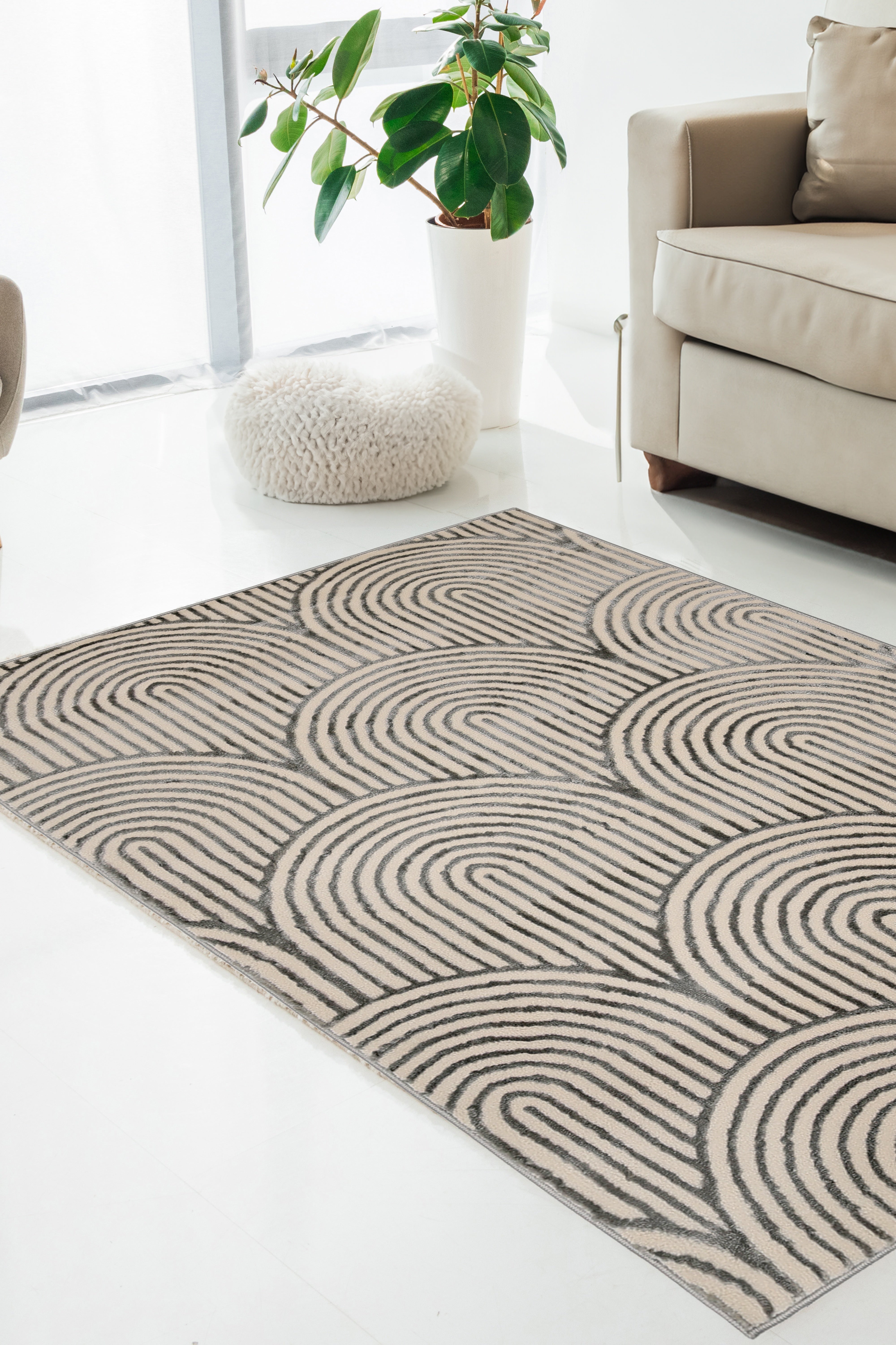 ZOE Elegance - Natural & Blue Rugs for Chic Living Spaces