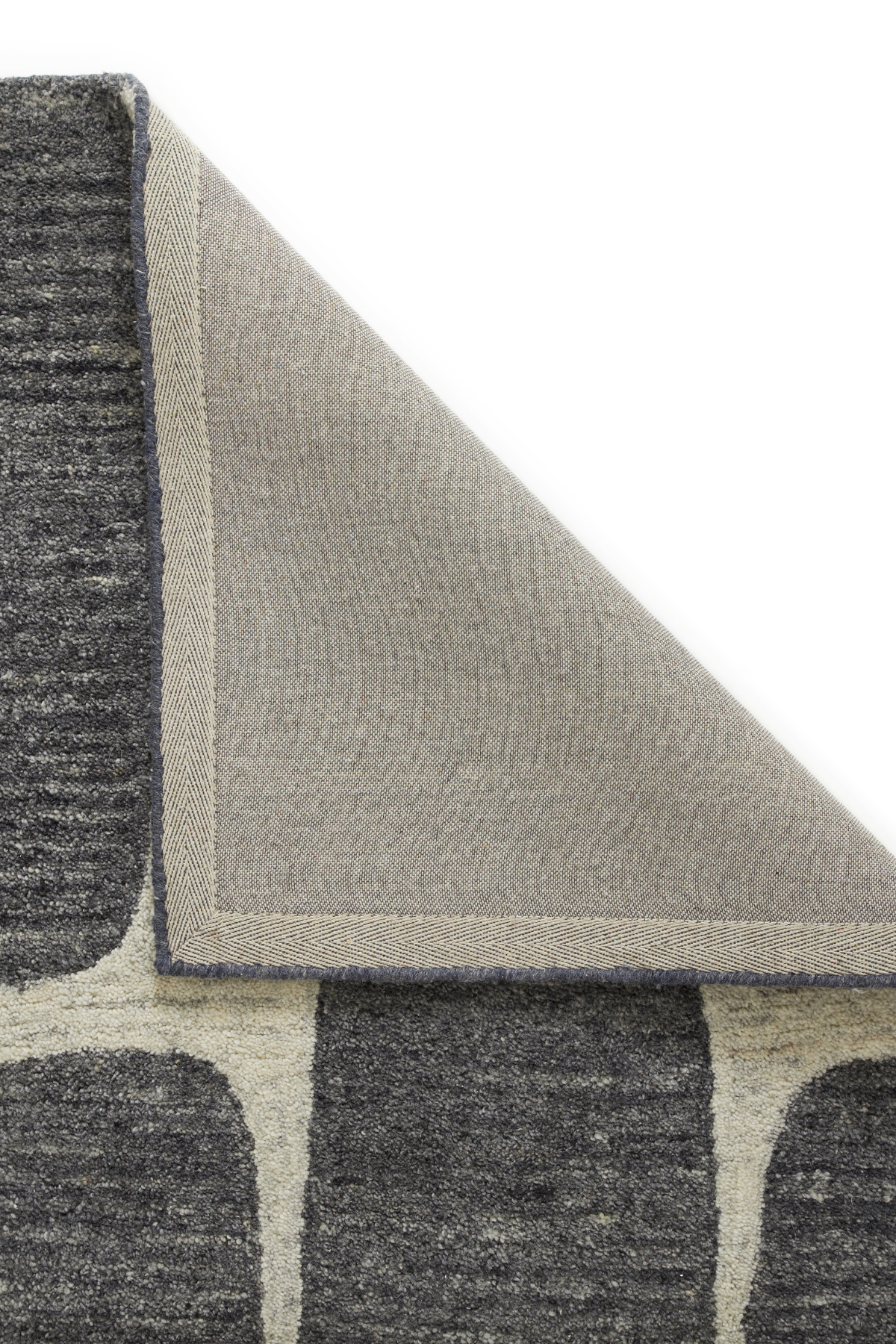 VISTA Retro - Cream/Charcoal Wool Rug for Modern Living