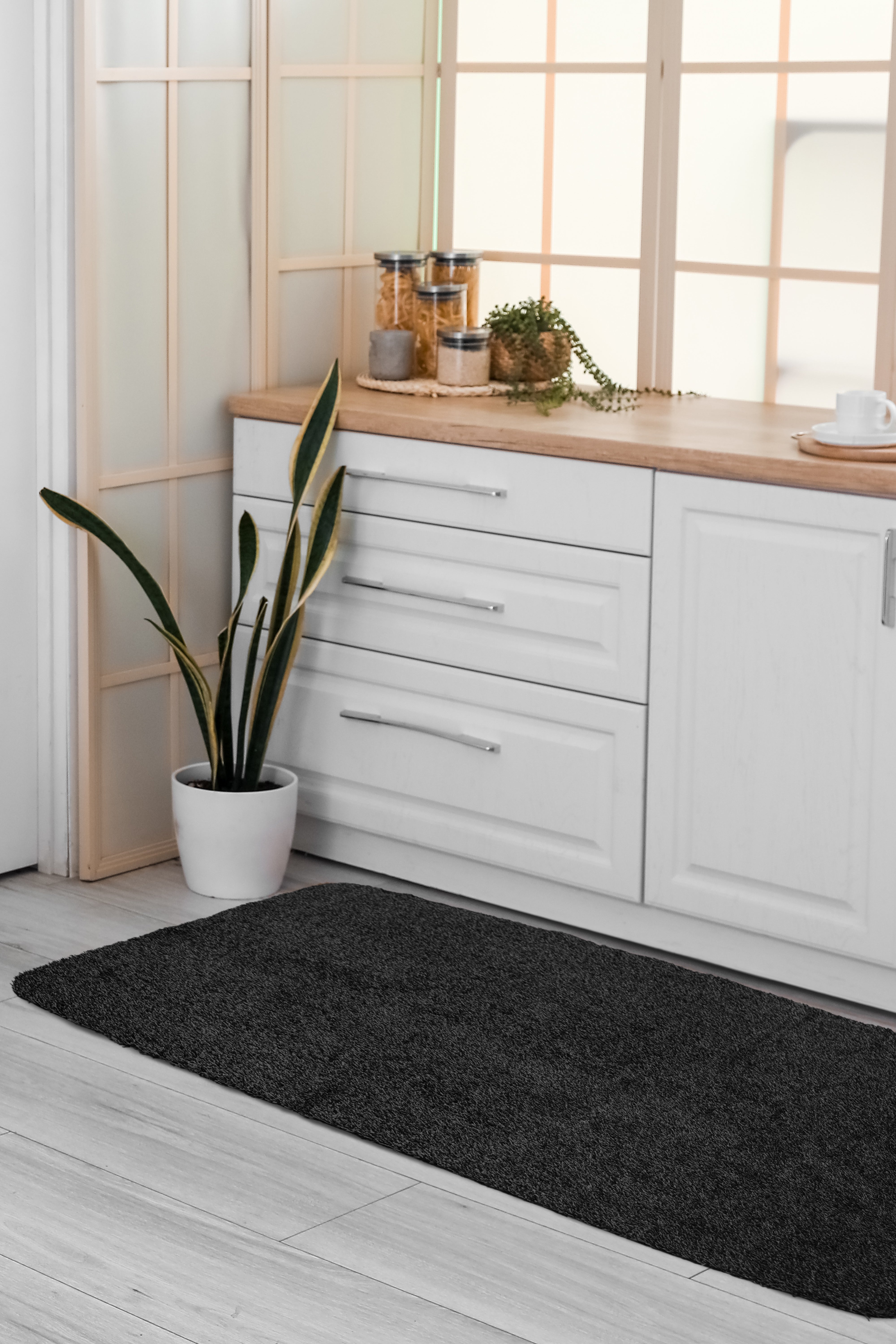 Dirtbuster Anthracite & Taupe Rug - Stylish Runners for Hallways
