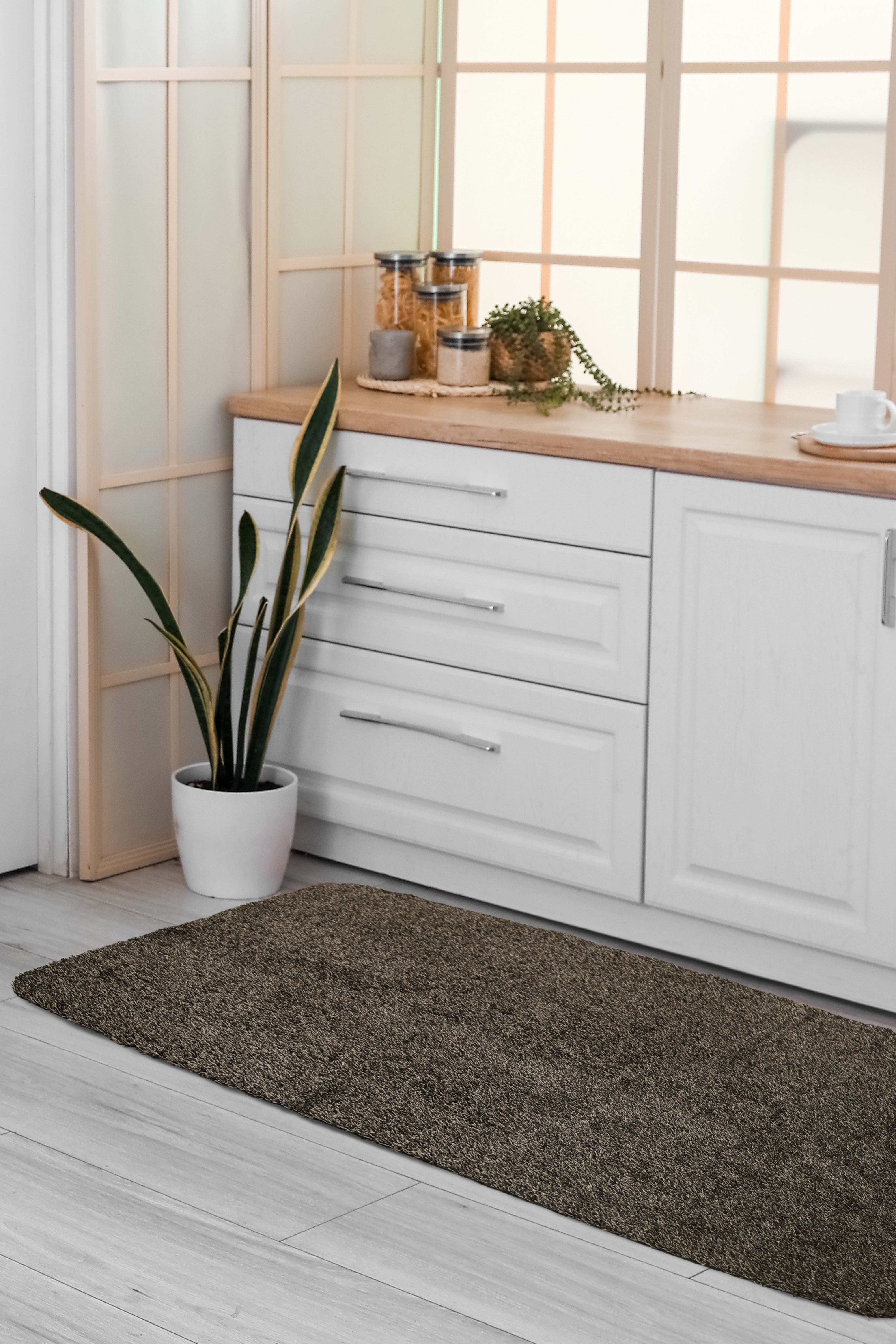 Dirtbuster Anthracite & Taupe Rug - Stylish Runners for Hallways