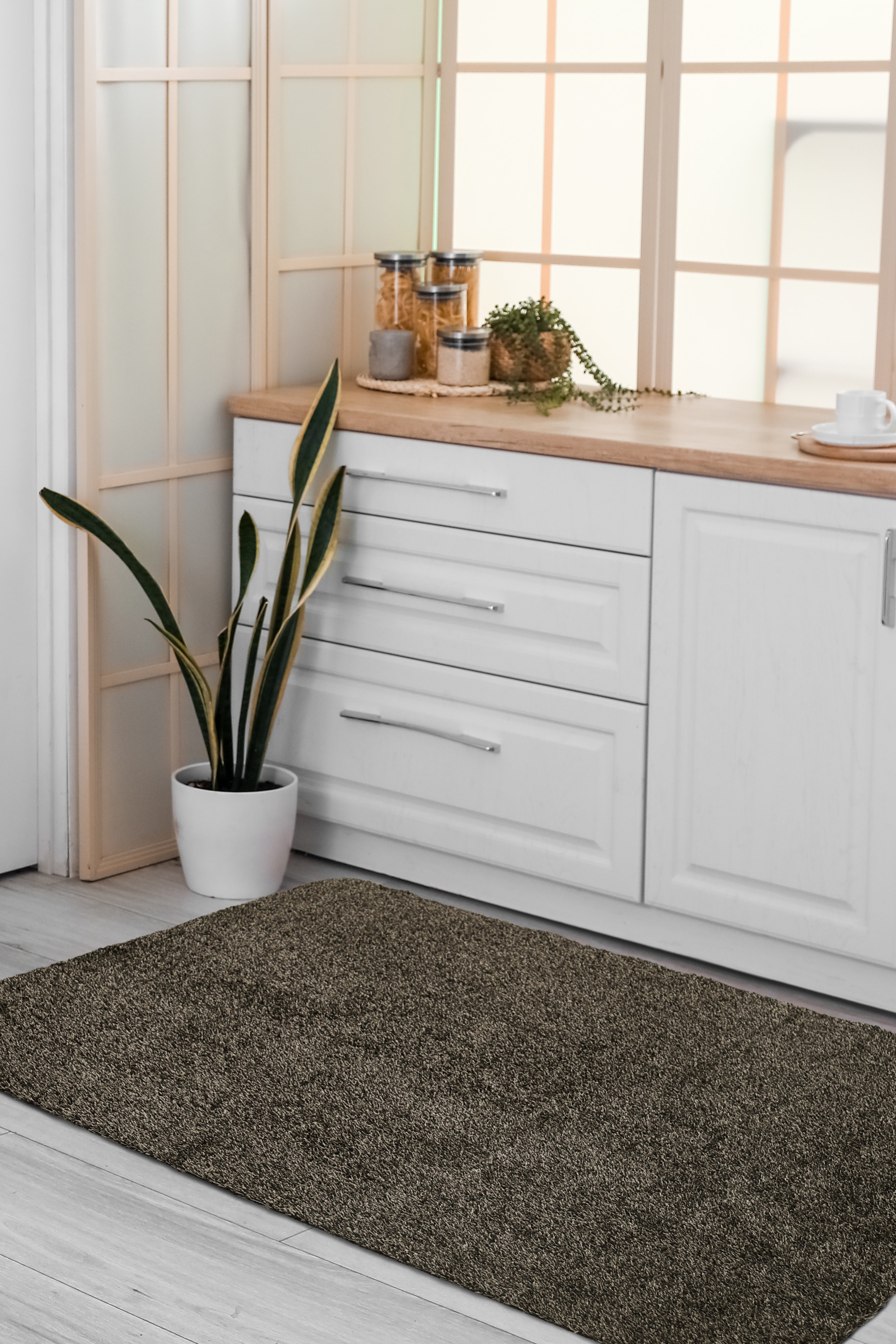 Dirtbuster Anthracite & Taupe Rug - Stylish Runners for Hallways
