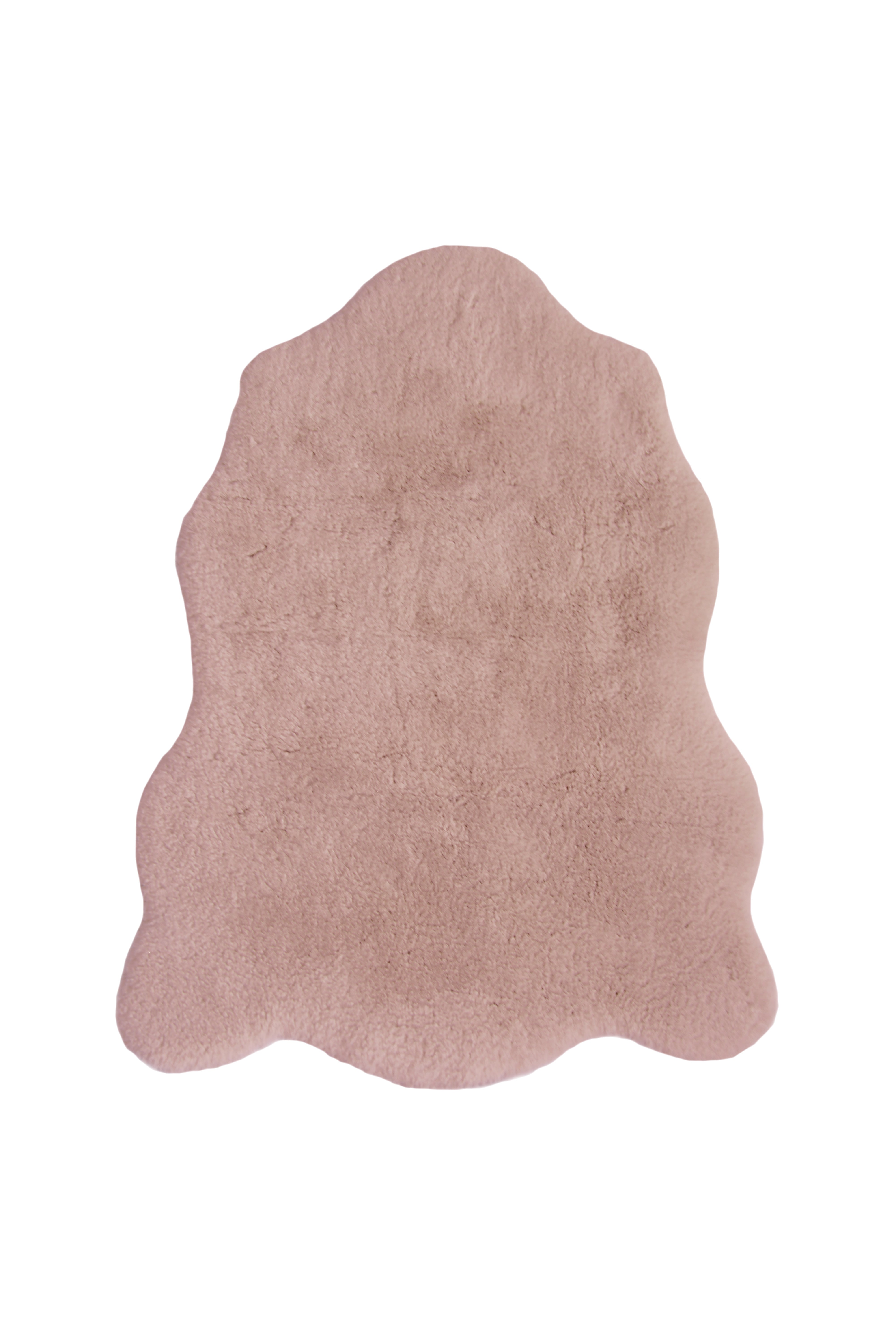 Luxury Faux Fur - Blush & Grey Rugs for Cozy Elegance