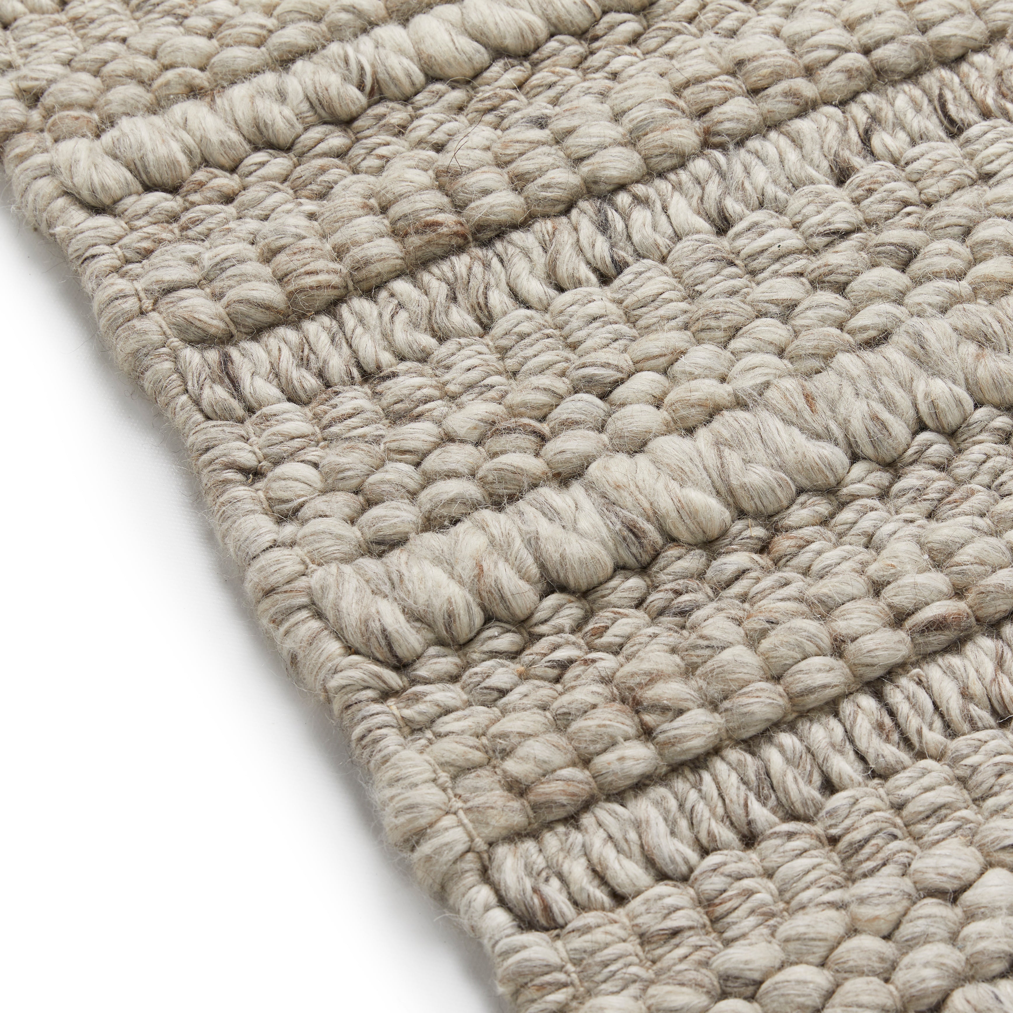 Savannah Textured Elegance - Grey & Taupe Wool Rug for Cozy Spaces