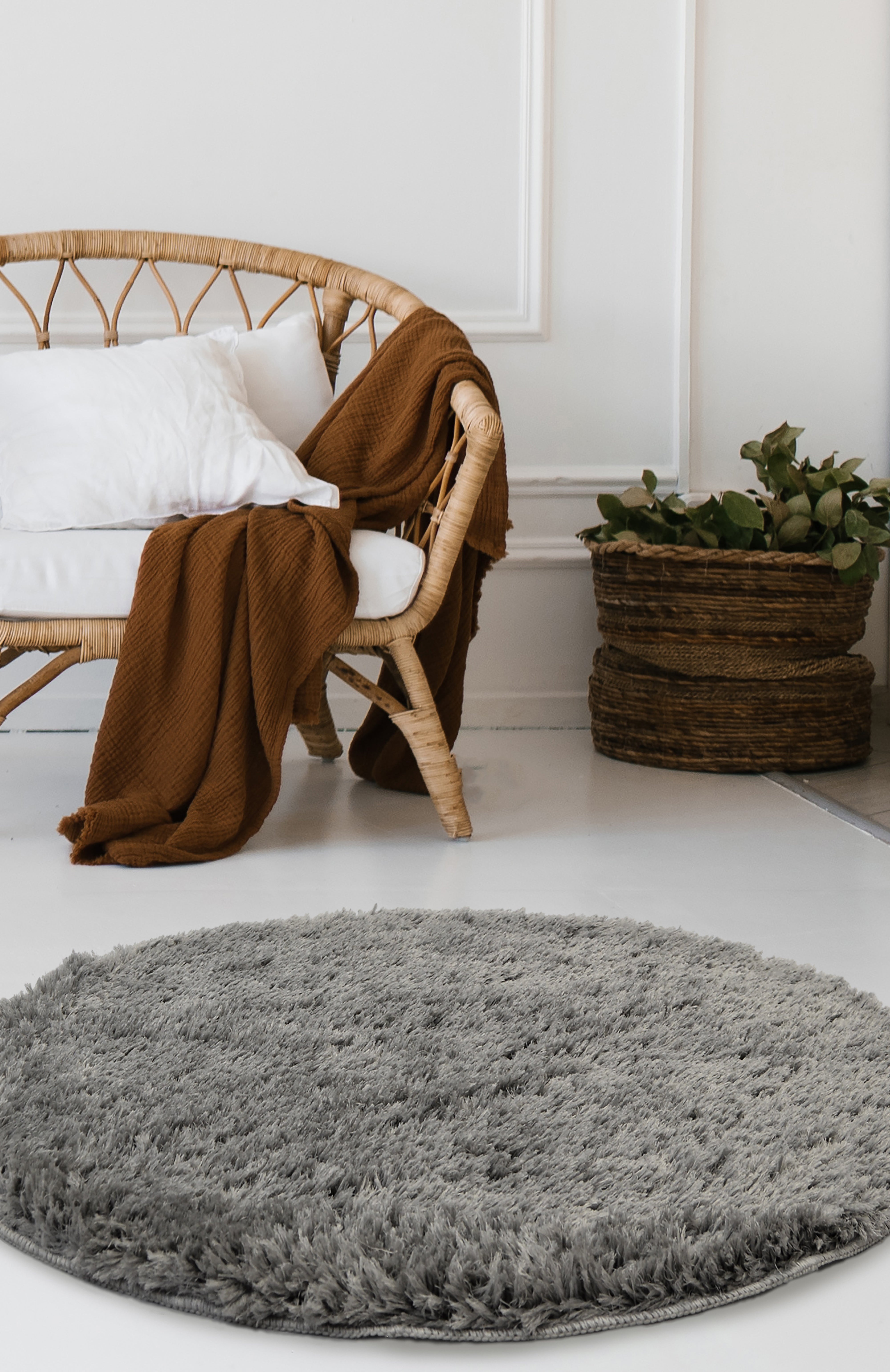 Soft Washable Elegance - Cozy Rugs in Ivory, Champagne, Grey & Pink