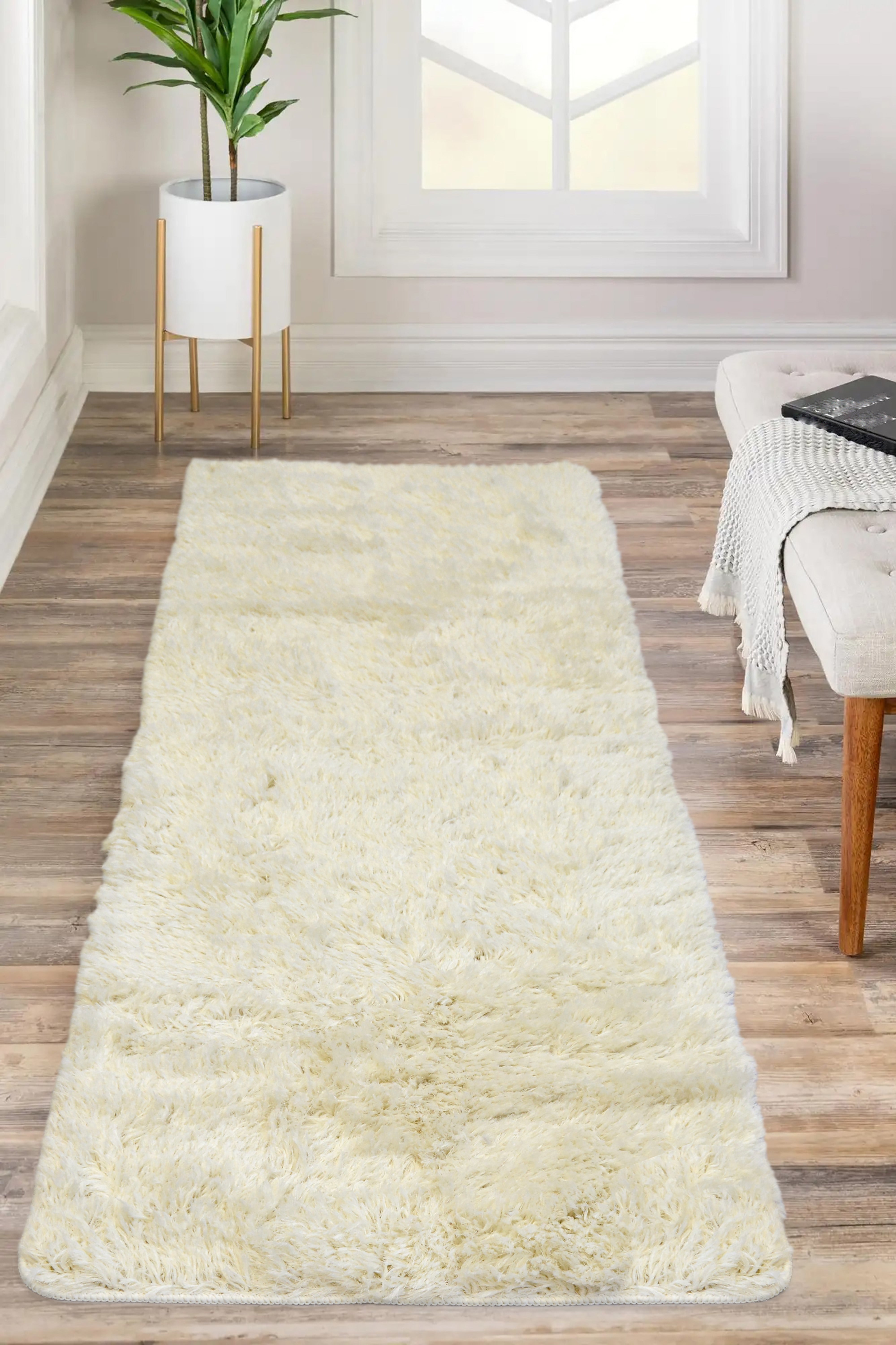 Soft Washable Elegance - Cozy Rugs in Ivory, Champagne, Grey & Pink