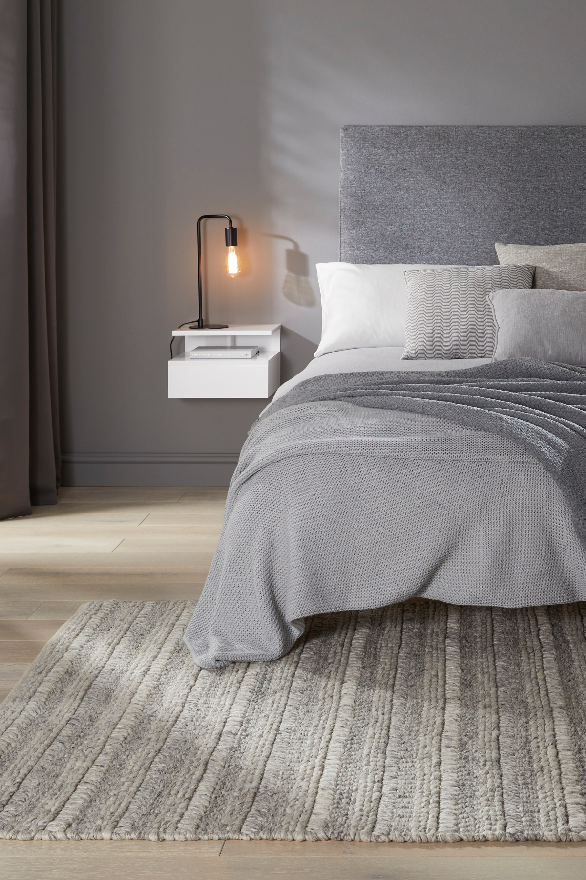 Savannah Textured Elegance - Grey & Taupe Wool Rug for Cozy Spaces