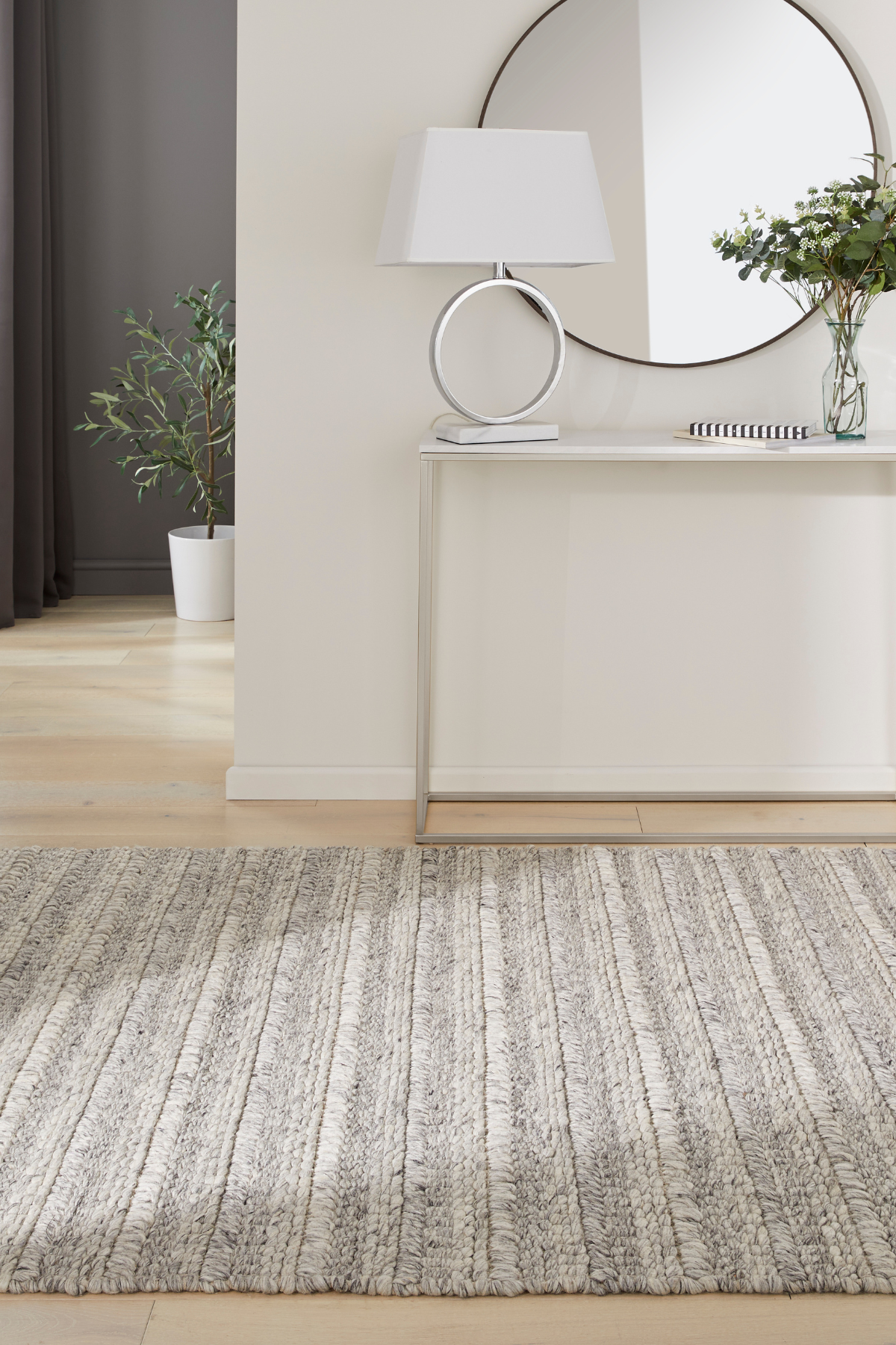 Savannah Textured Elegance - Grey & Taupe Wool Rug for Cozy Spaces