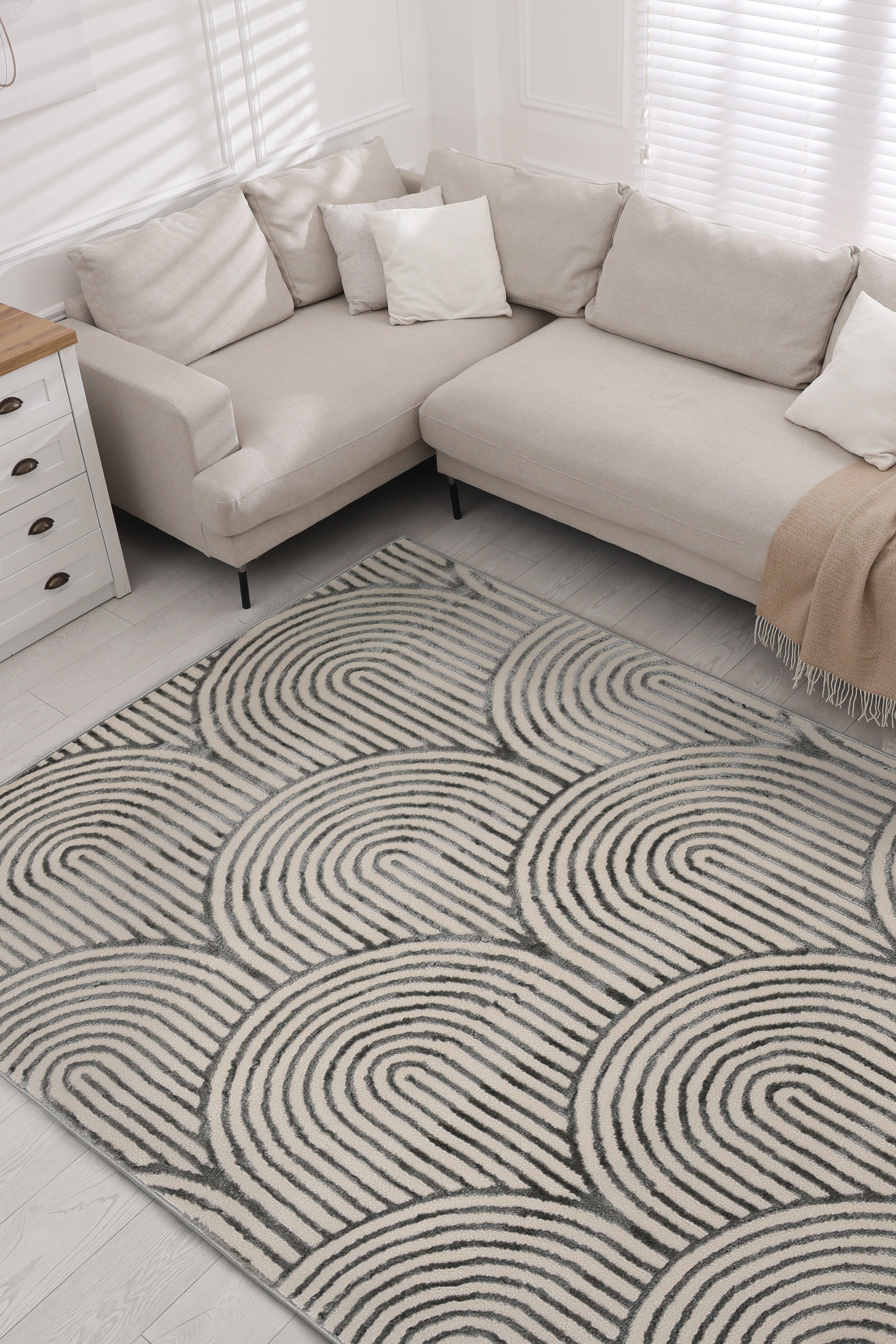 ZOE Elegance - Natural & Blue Rugs for Chic Living Spaces