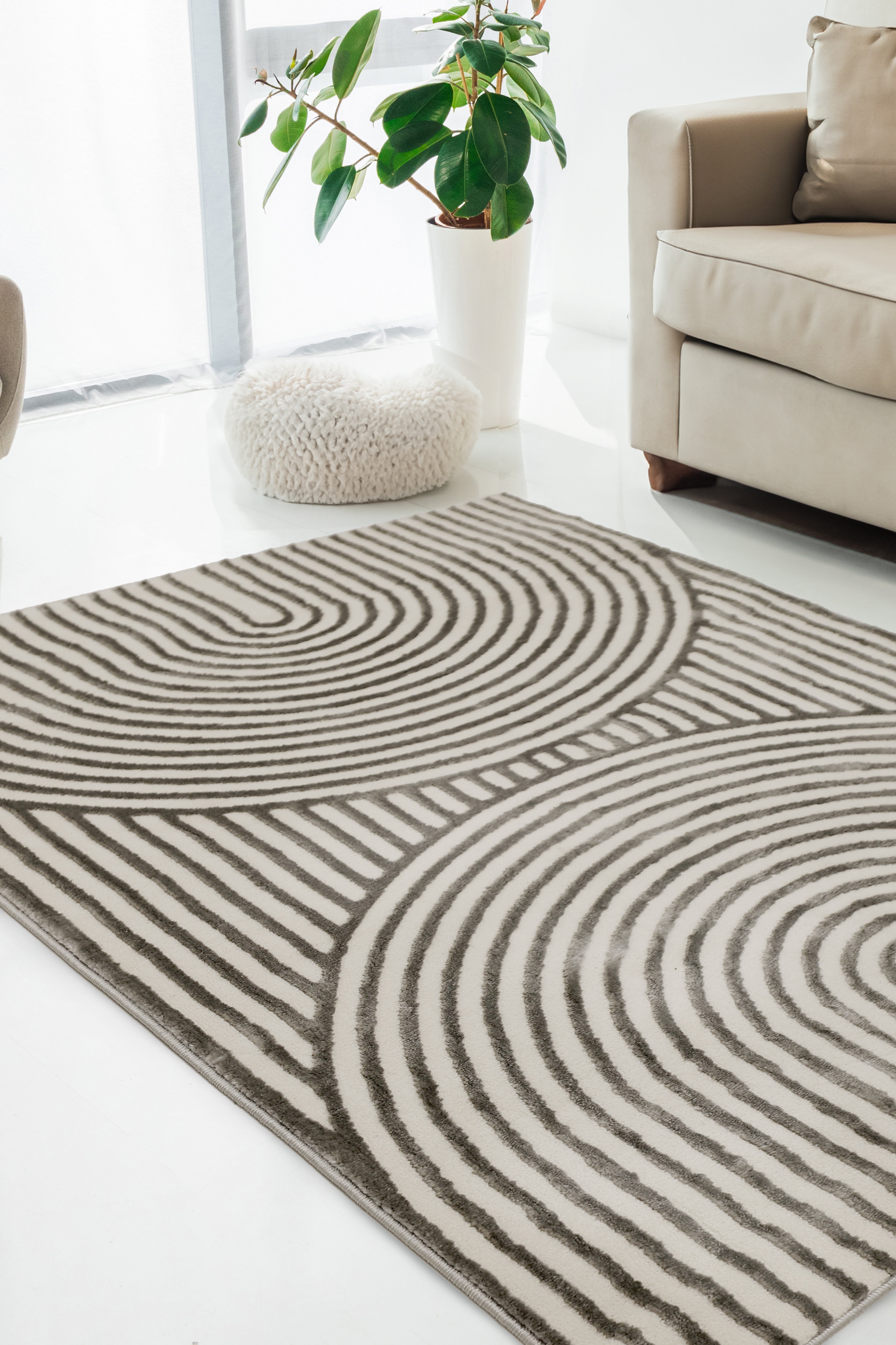 ZOE Elegance - Natural & Blue Rugs for Chic Living Spaces