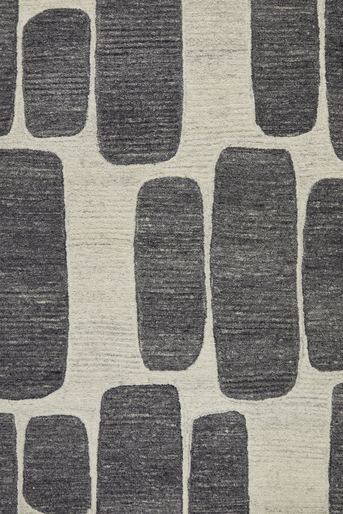 VISTA Retro - Cream/Charcoal Wool Rug for Modern Living